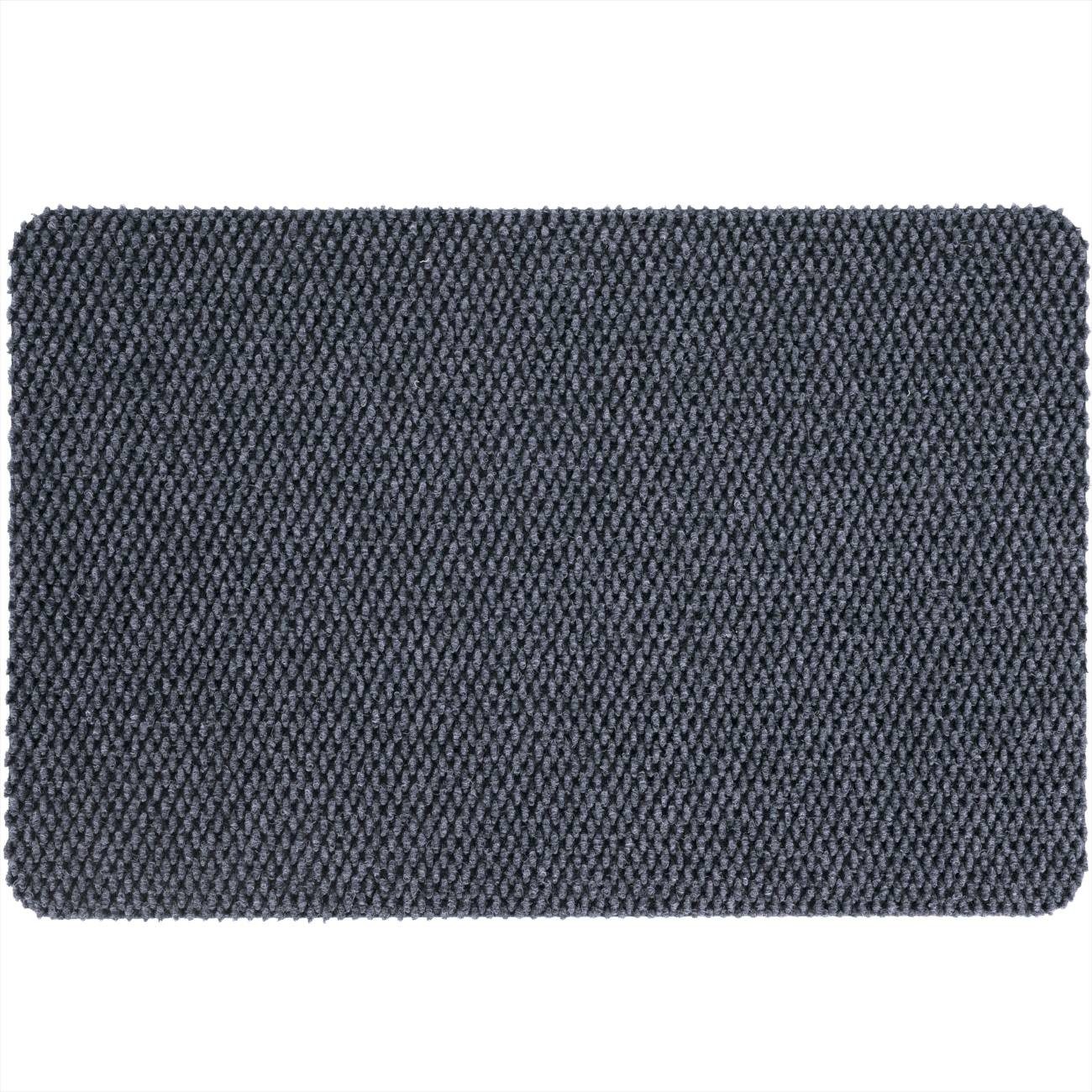 ANRO Fußmatte BOB Eingangsschutz 8mm strapazierfähig Ananas Schmutzfangmatte, Rund, Höhe: 8 mm, Pflegeleicht robust 100x100cm Industrie Grau