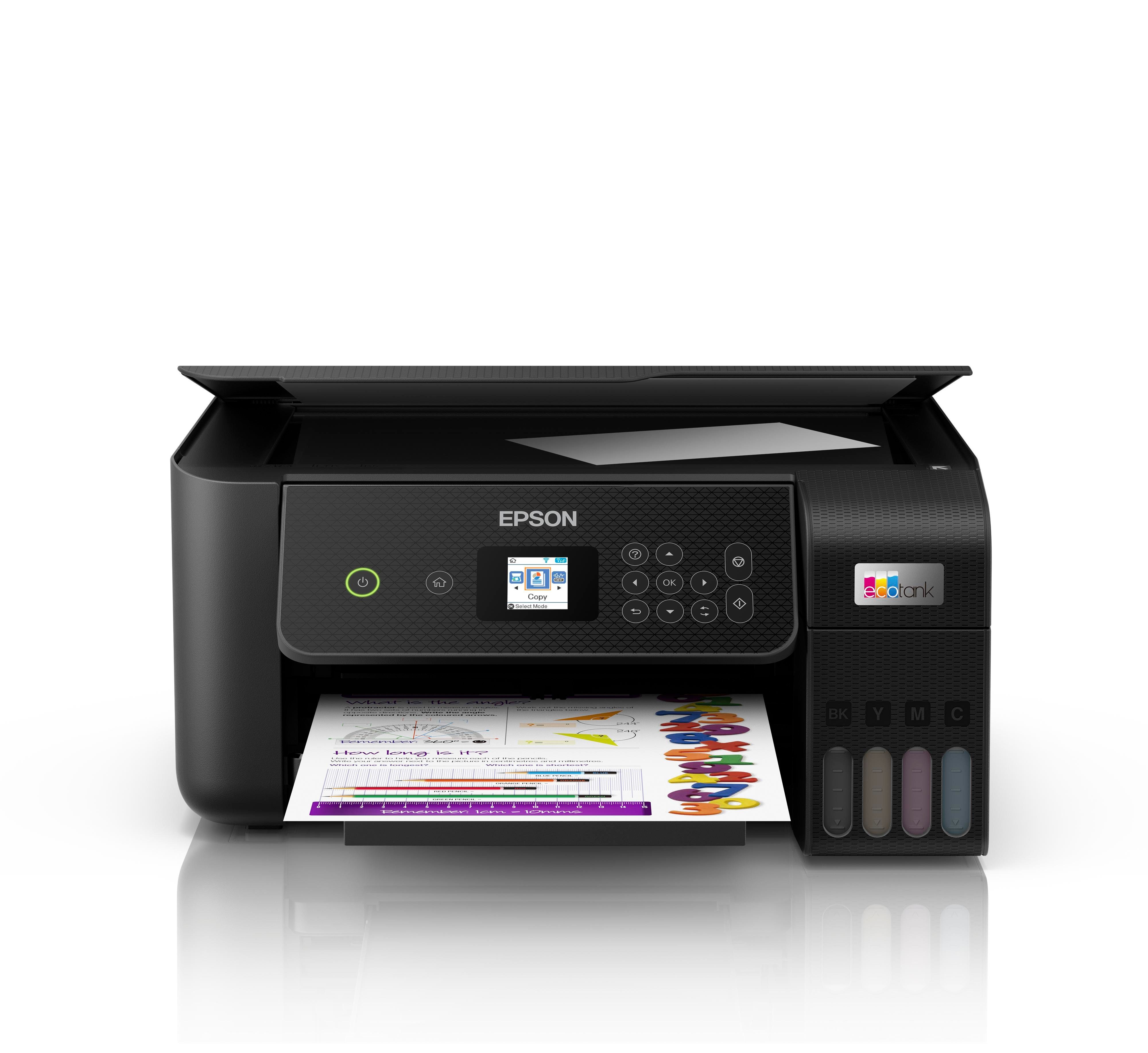 Epson EcoTank ET-2825 Multifunktionsdrucker, (WLAN (Wi-Fi), LAN (Ethernet), Tintenstrahldrucker, 3-in-1, Kopierer, Scanner, WLAN, AirPrint)