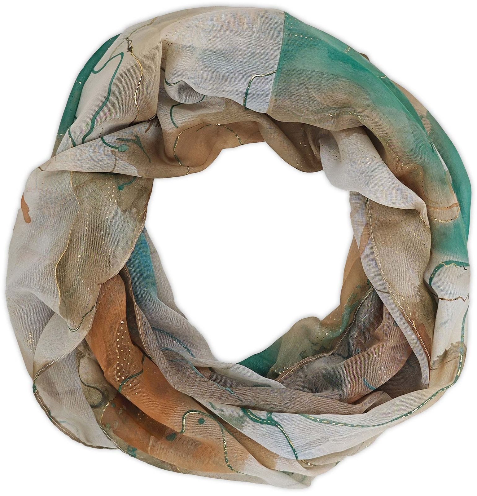 styleBREAKER Loop Loop Aquarell Glow Metallic Akzente, (1-St) günstig online kaufen