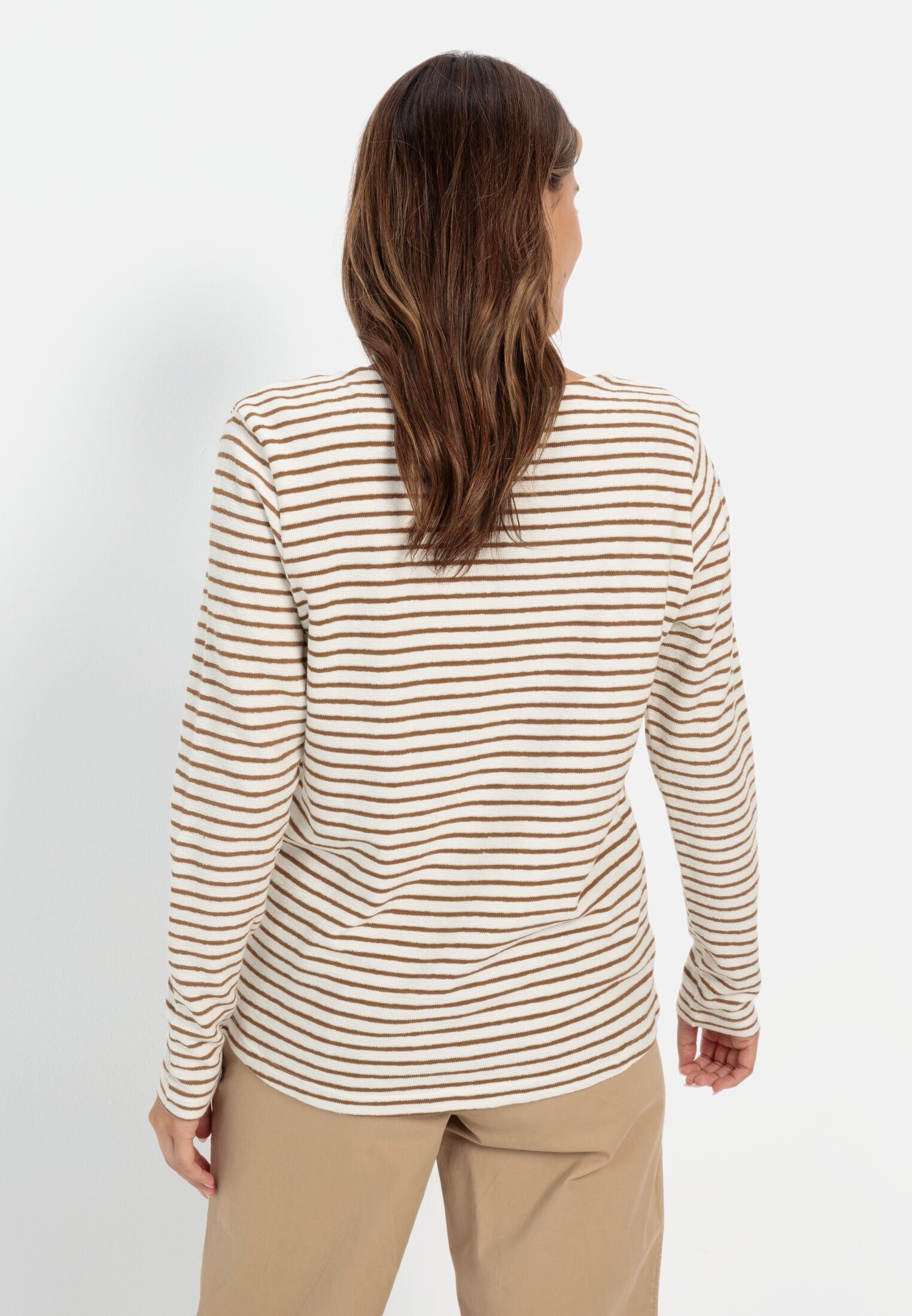 camel active Langarmshirt aus Organic Cotton günstig online kaufen