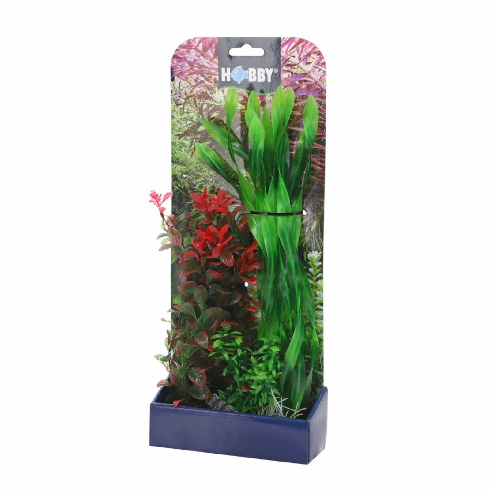 HOBBY Aquariendeko Plantasy Set 2 Pflanzen-Set mit 3 künstlichen Aquarienpflanzen