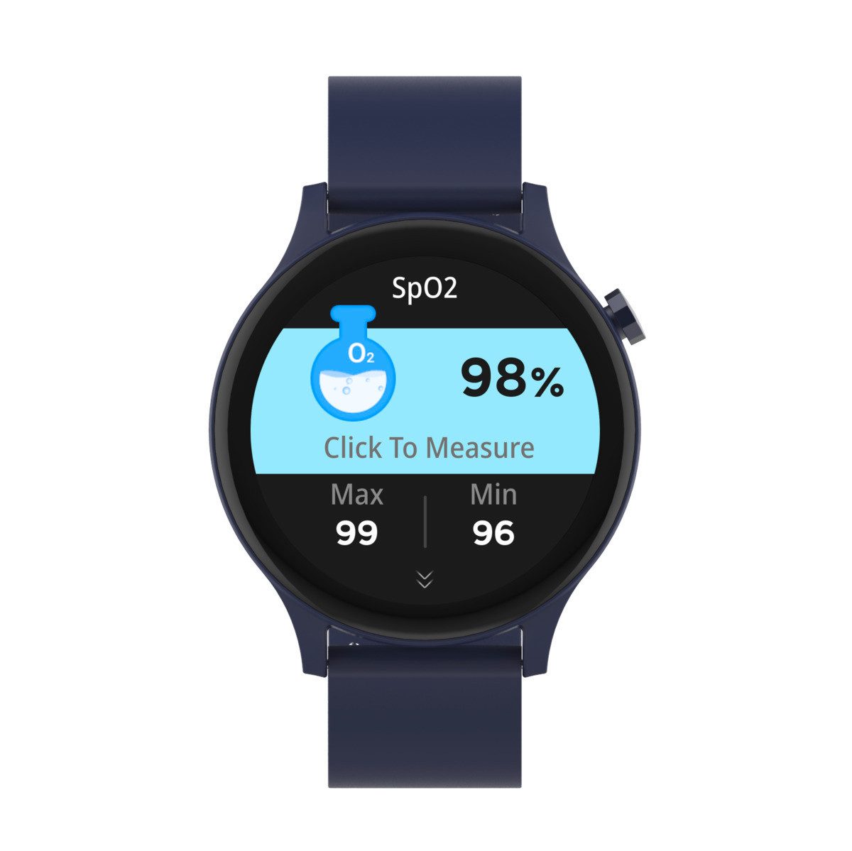 Denver Denver SWC-338BU Smartwatch (3,5 cm/1,4 Zoll, Proprietäres Betriebssystem), Fitness Uhr, Fitness Tracker, Gesundheitsfunktionen