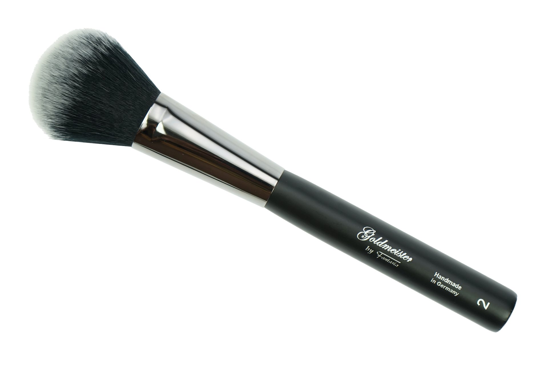 Fantasia Beauty Puderpinsel Puderpinsel aus feinstem Torayhaar, flache Zwinge, Länge: 20 cm, 1 tlg., ermöglicht ein gleichmäßiges und präzises Auftragen von Puder