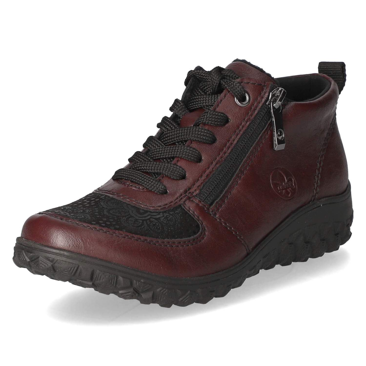 Rieker Rieker 59541-30 Damen Textil & Synthetik rot Schnürstiefel günstig online kaufen