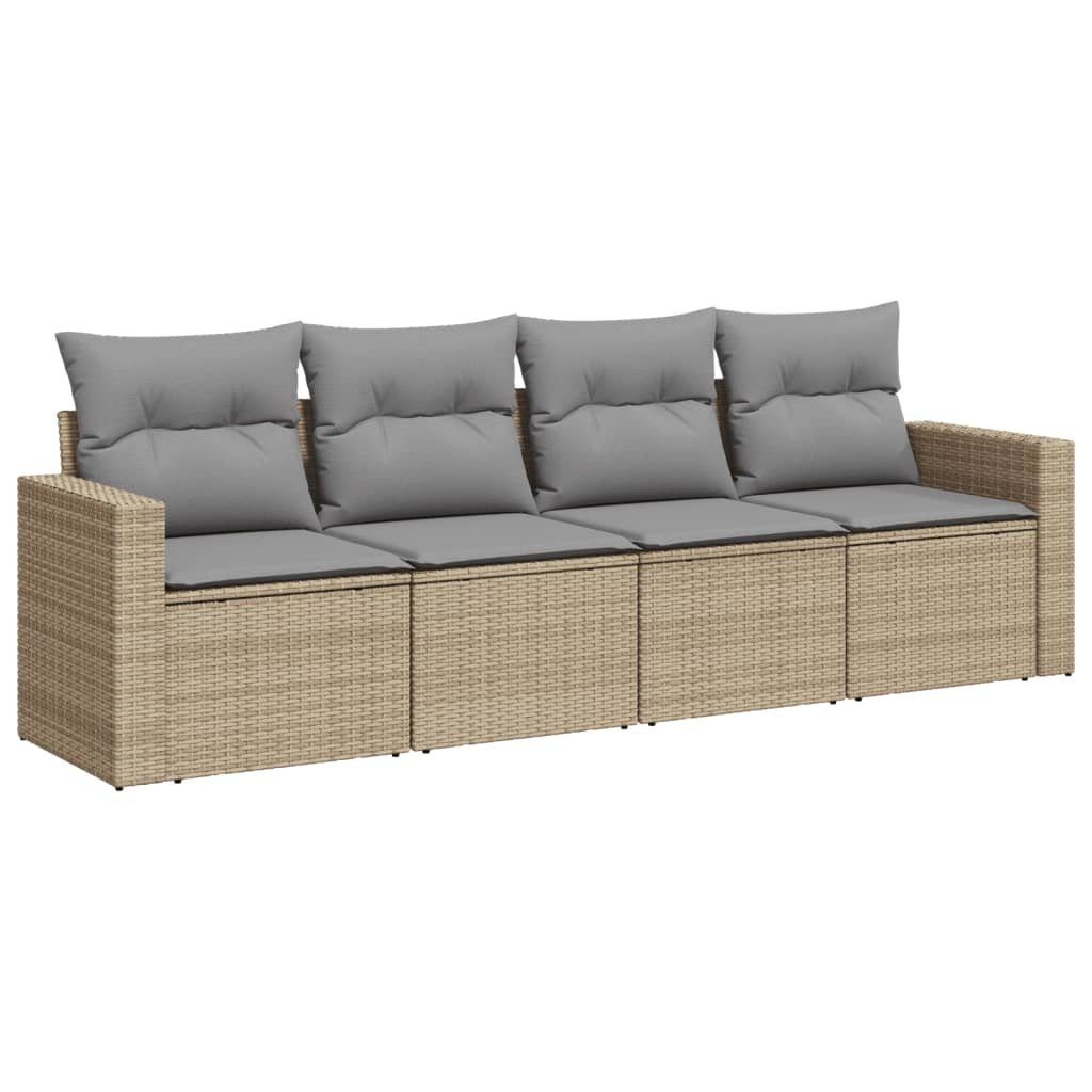 vidaXL Sofaelement 4-tlg. Garten-Sofagarnitur mit Kissen günstig online kaufen