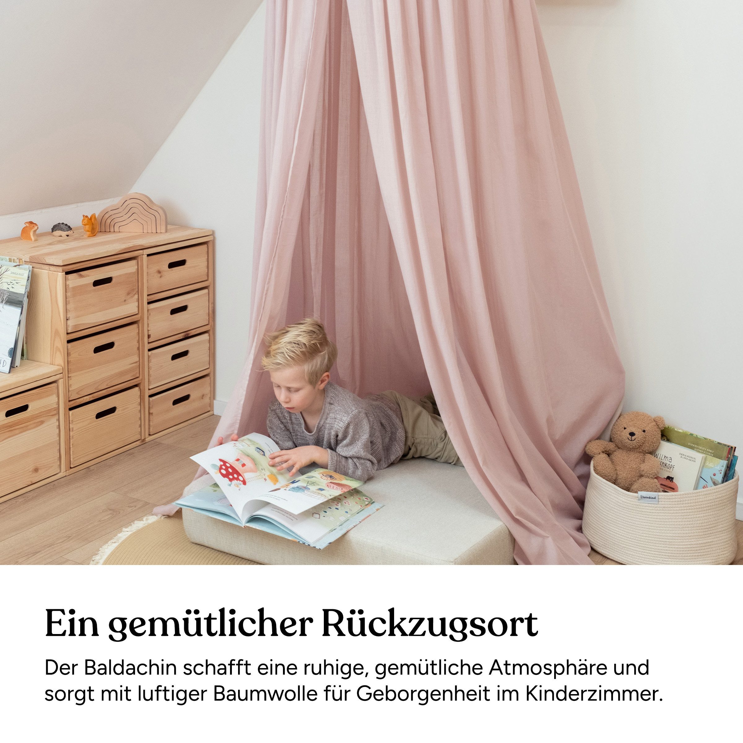 Ehrenkind Betthimmel Baldachin mit Ring, Betthimmel Kinderzimmer aus 100% B günstig online kaufen