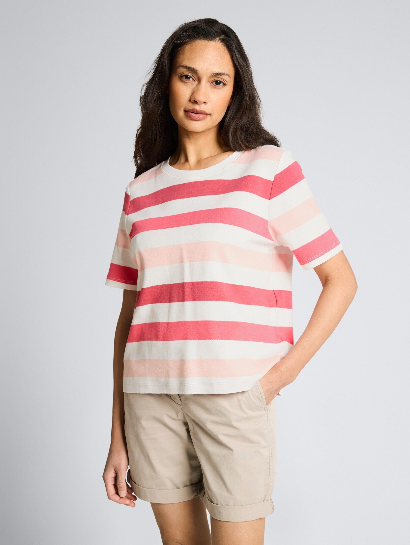 TOM TAILOR T-Shirt T-Shirt T-Shirt aus Baumwolle günstig online kaufen