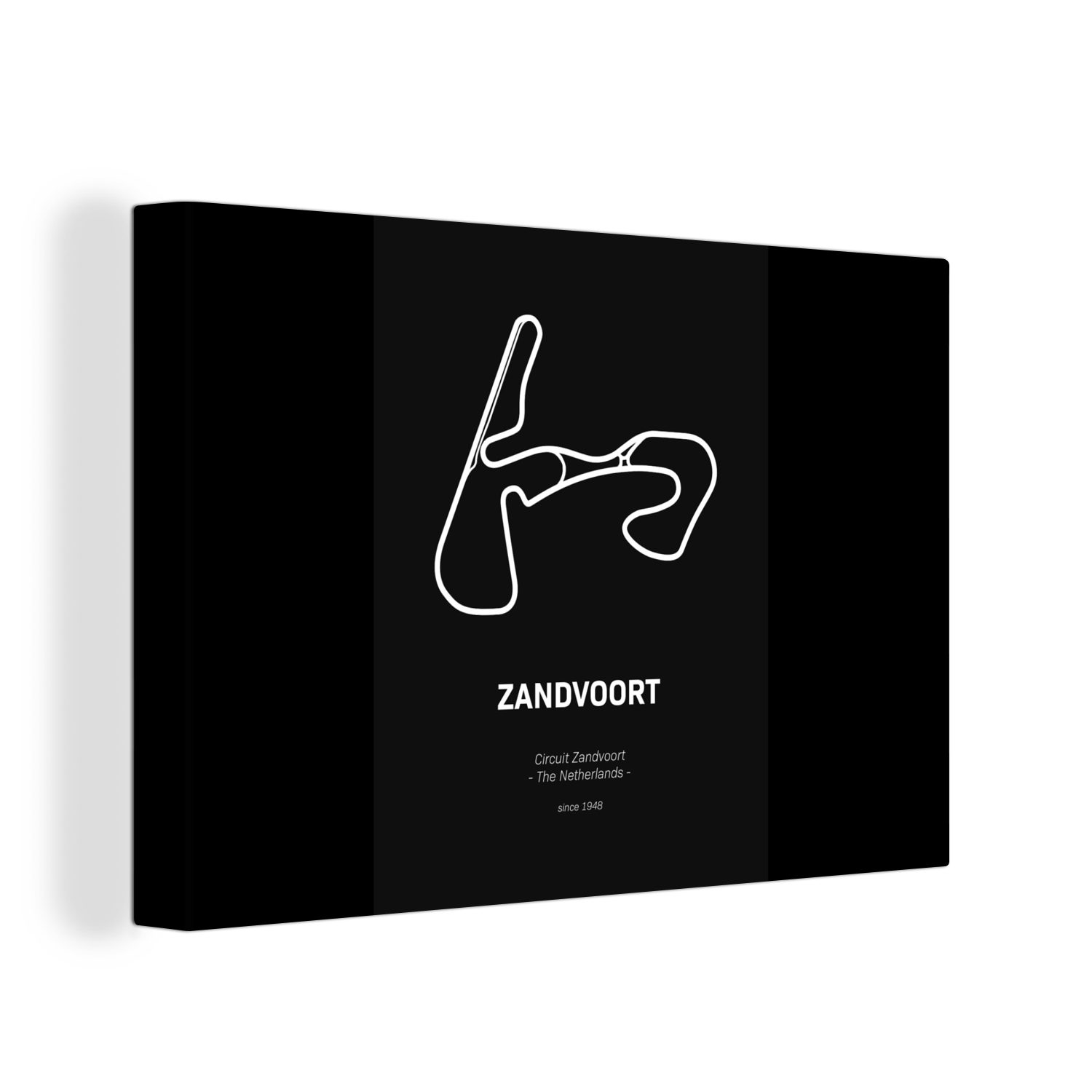 OneMillionCanvasses® Leinwandbild Zandvoort - Formel 1 - Schwarz, (1 St), Wandbild Leinwandbilder, Aufhängefertig, Wanddeko, 30x20 cm