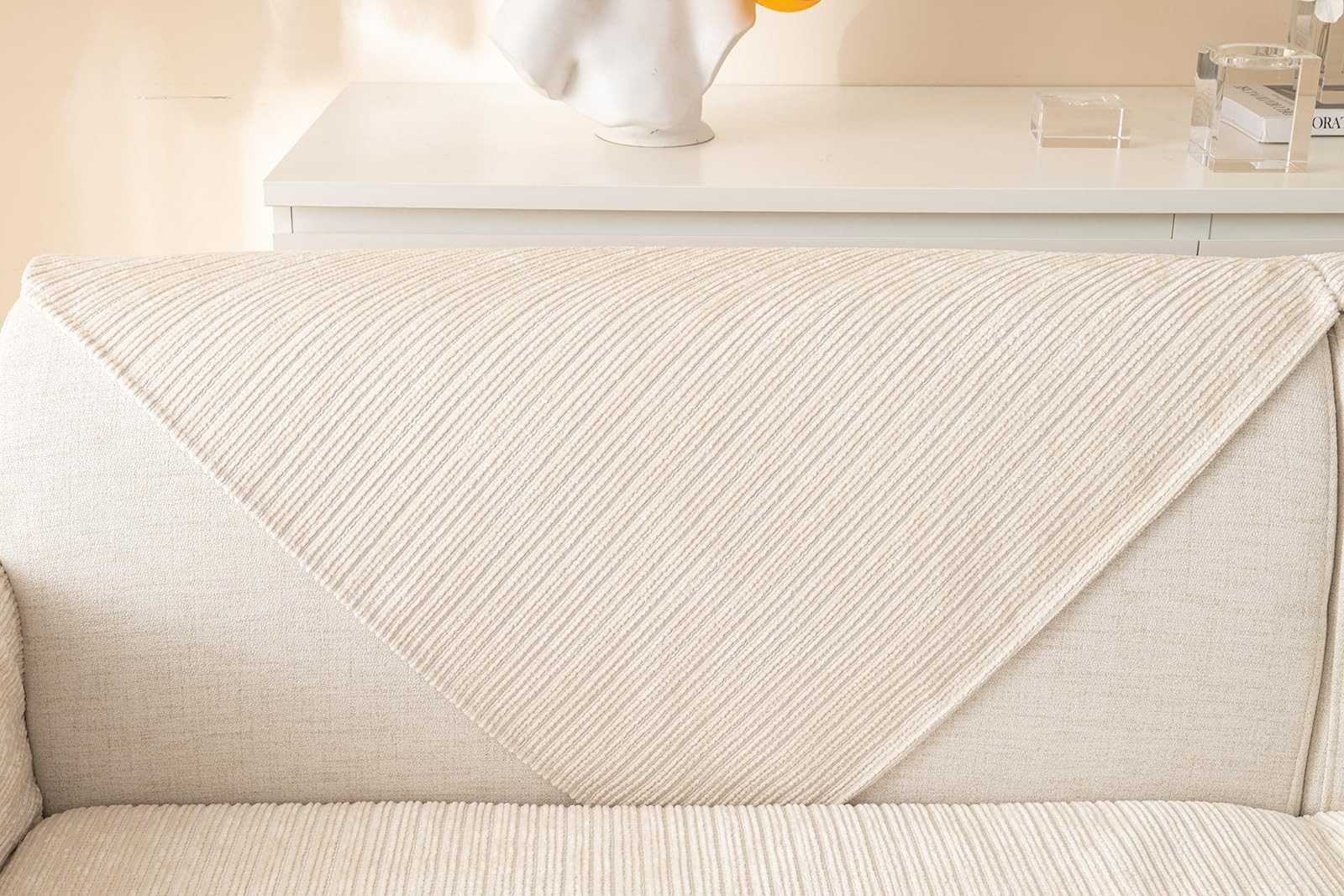 Zaewry Sofaschoner Sofa Überzug rutschfeste, Universal Sofaschoner 1 2 3 4 Sitzer, Waschbar Sofabezug Sofaüberwurf, Weiche Couchüberzug Überwurfdecken