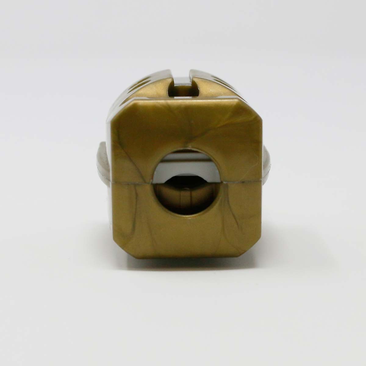 world-trading-net Euroflachstecker Standard Stecker golden, Schutzkontakt, 250V/16A