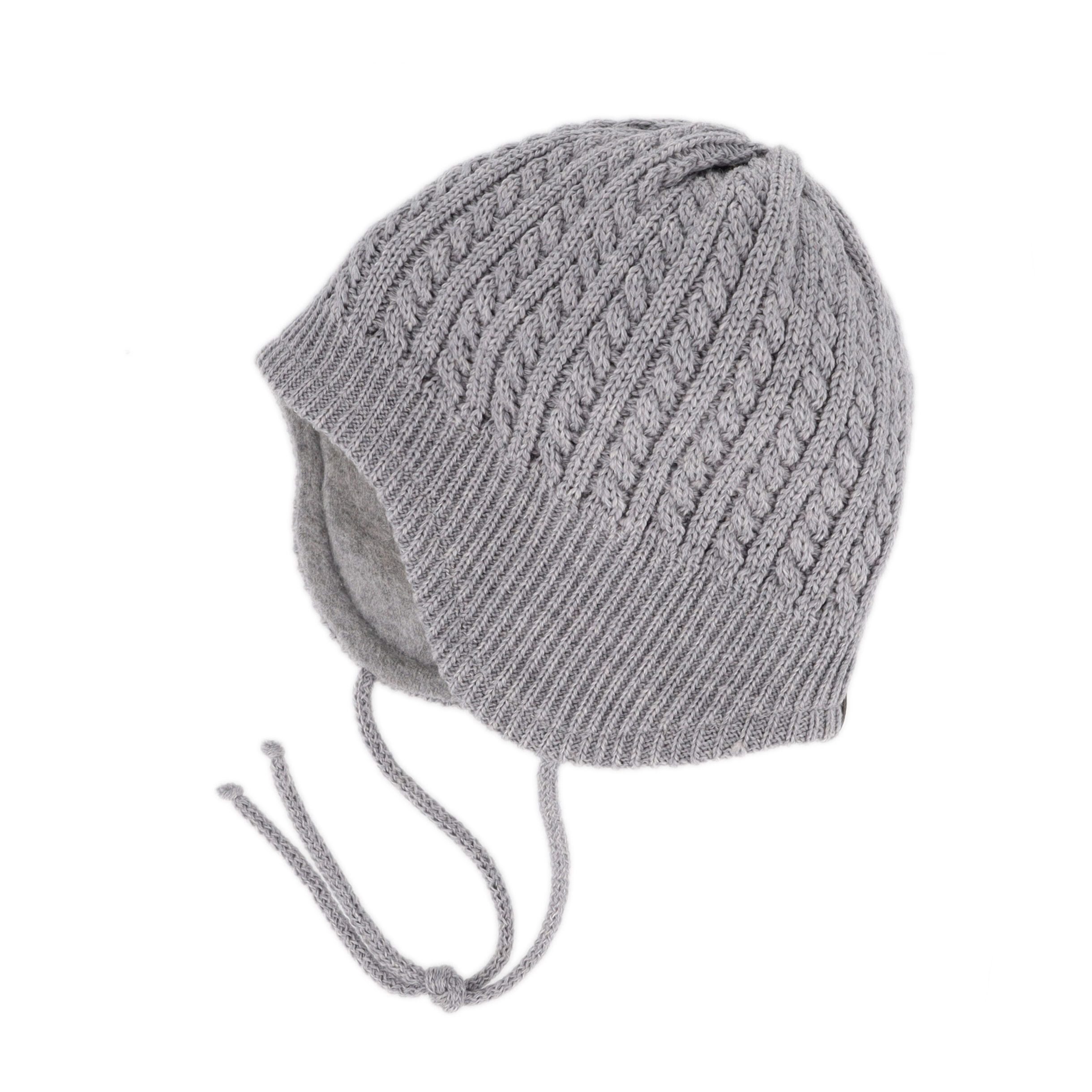 MAXIMO Strickmütze BABY-Mütze, Zopfmuster Band, ausgenäht, Futter (1-St)