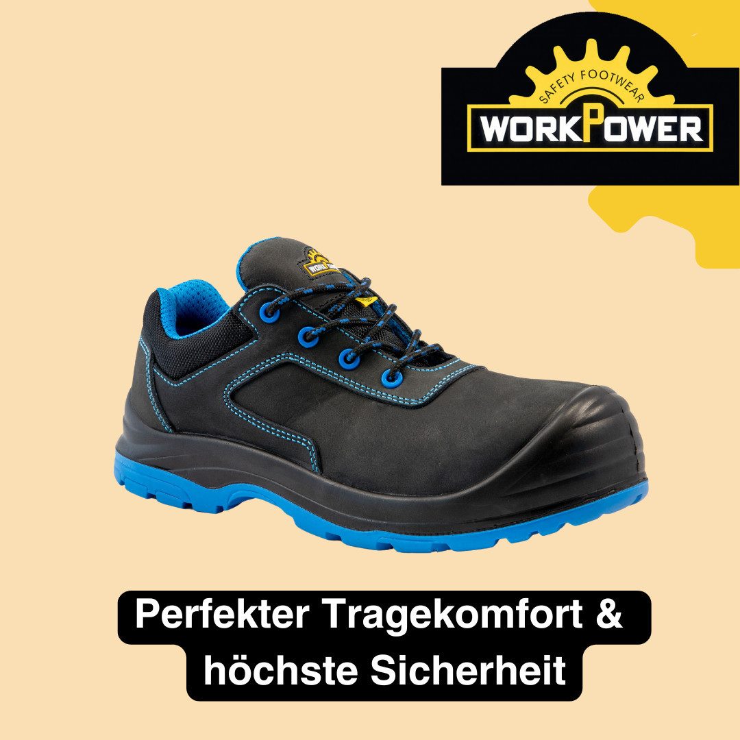 Workpower S3 Avenhorn Sicherheitsschuh mit metallfreiem Durchtrittsschsutz und wasserbeständigem Leder – Bild 4 von 5