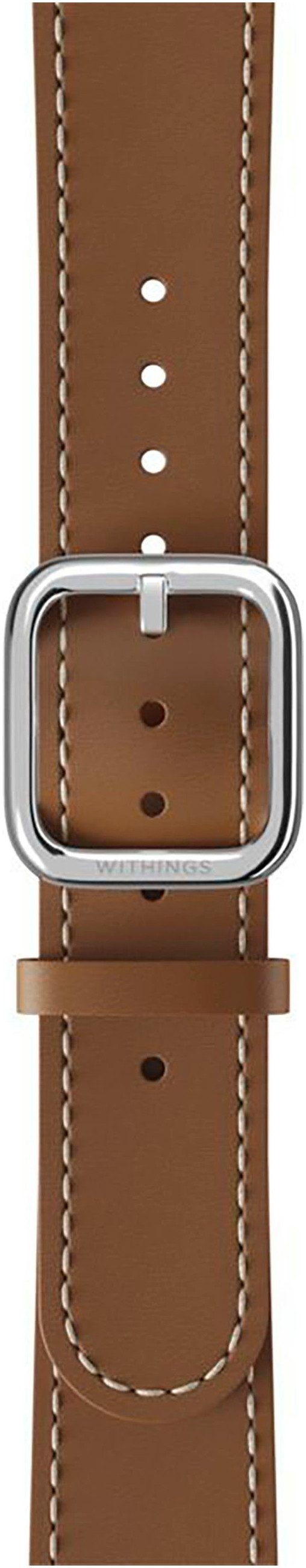 Withings Smartwatch-Armband Leather Wristband 18mm für ScanWatch Light, Sca günstig online kaufen