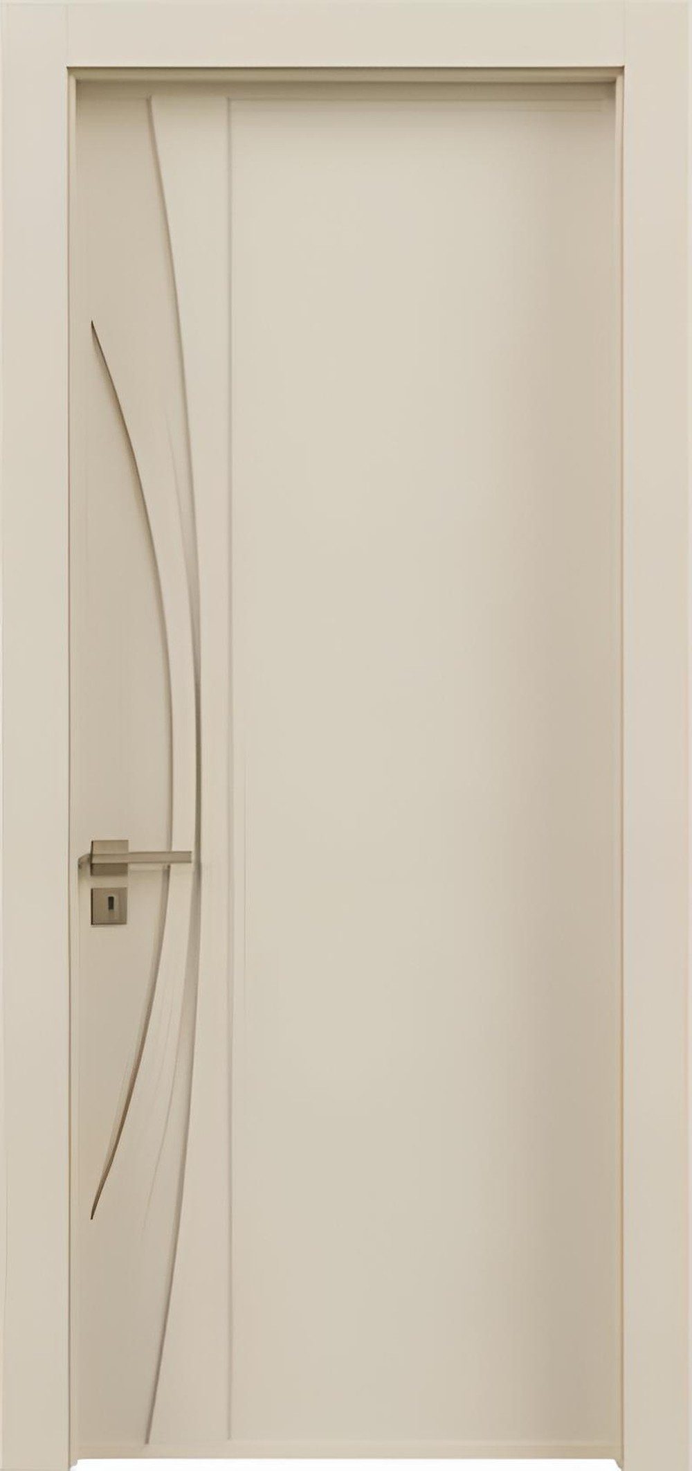 Xlmoebel Zimmertür Edle Beige Designer PVC-Holztür für elegante Wohnungen, Made in Europa