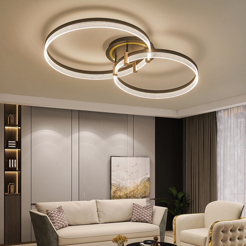 Euroton LED Deckenleuchte LED Deckenleuchte Fernbedienung Lichtfarbe/Hellig günstig online kaufen