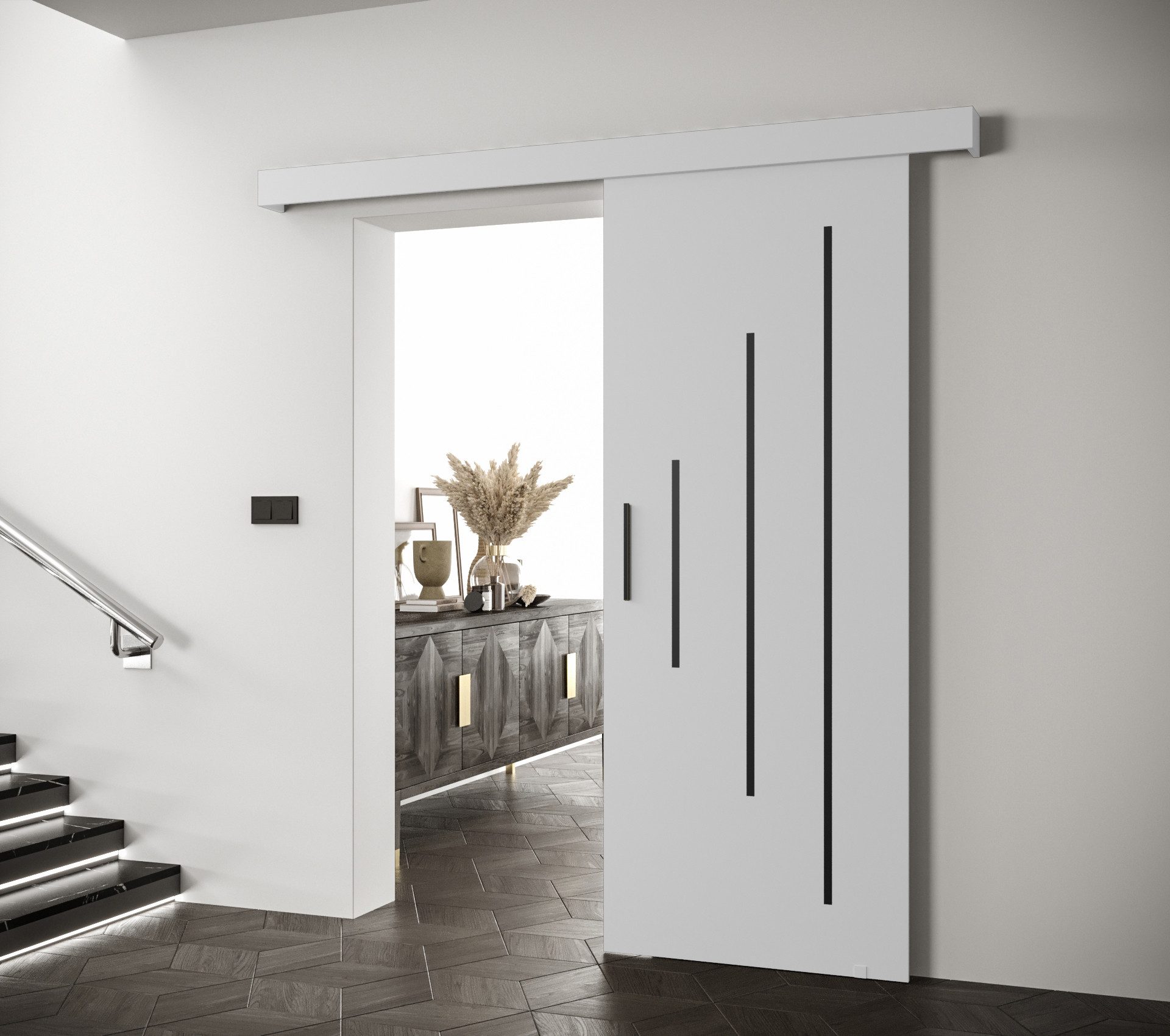 MOEBLO Schiebetür AGRA Y (mit/ohne Soft-Close-System, Tür universell Links günstig online kaufen