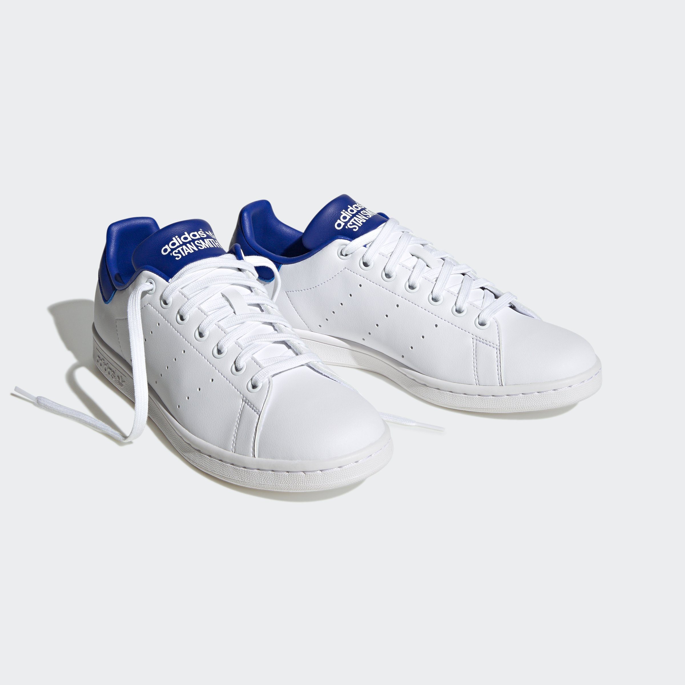 Neue Artikel treffen nacheinander ein White Originals adidas Cloud / Lucid STAN Semi Cloud / White SMITH Blue Sneaker