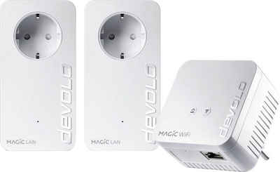 DEVOLO Magic 1 WiFi Multimedia Power Kit Netzwerk-Adapter zu RJ-45 (Ethernet)