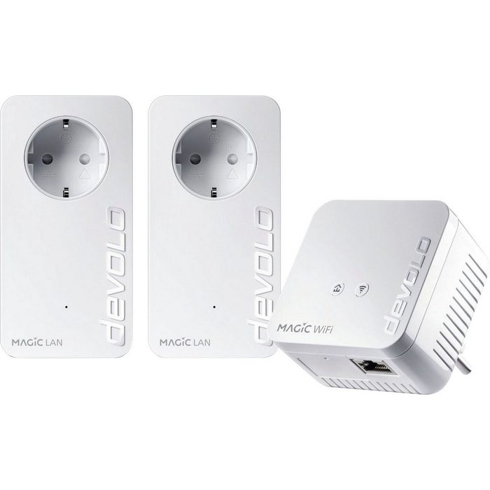 DEVOLO Magic 1 WiFi Multimedia Power Kit Netzwerk-Adapter zu RJ-45 (Ethernet)