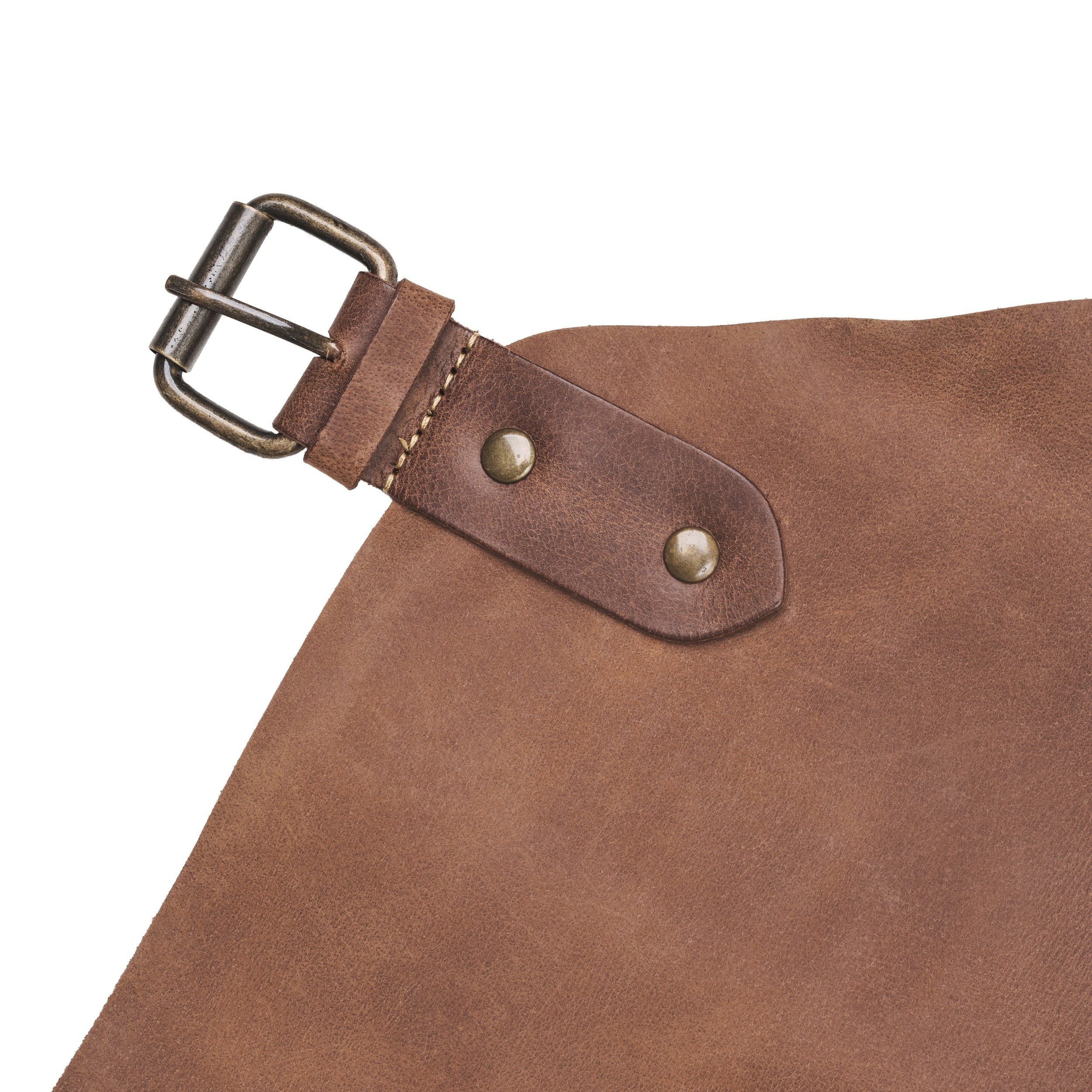 DRAKENSBERG Grillschürze Herren»Bob« Havanna-Braun, Premium Leder Koch- und Grillschürze für Männer, strapazierfähig