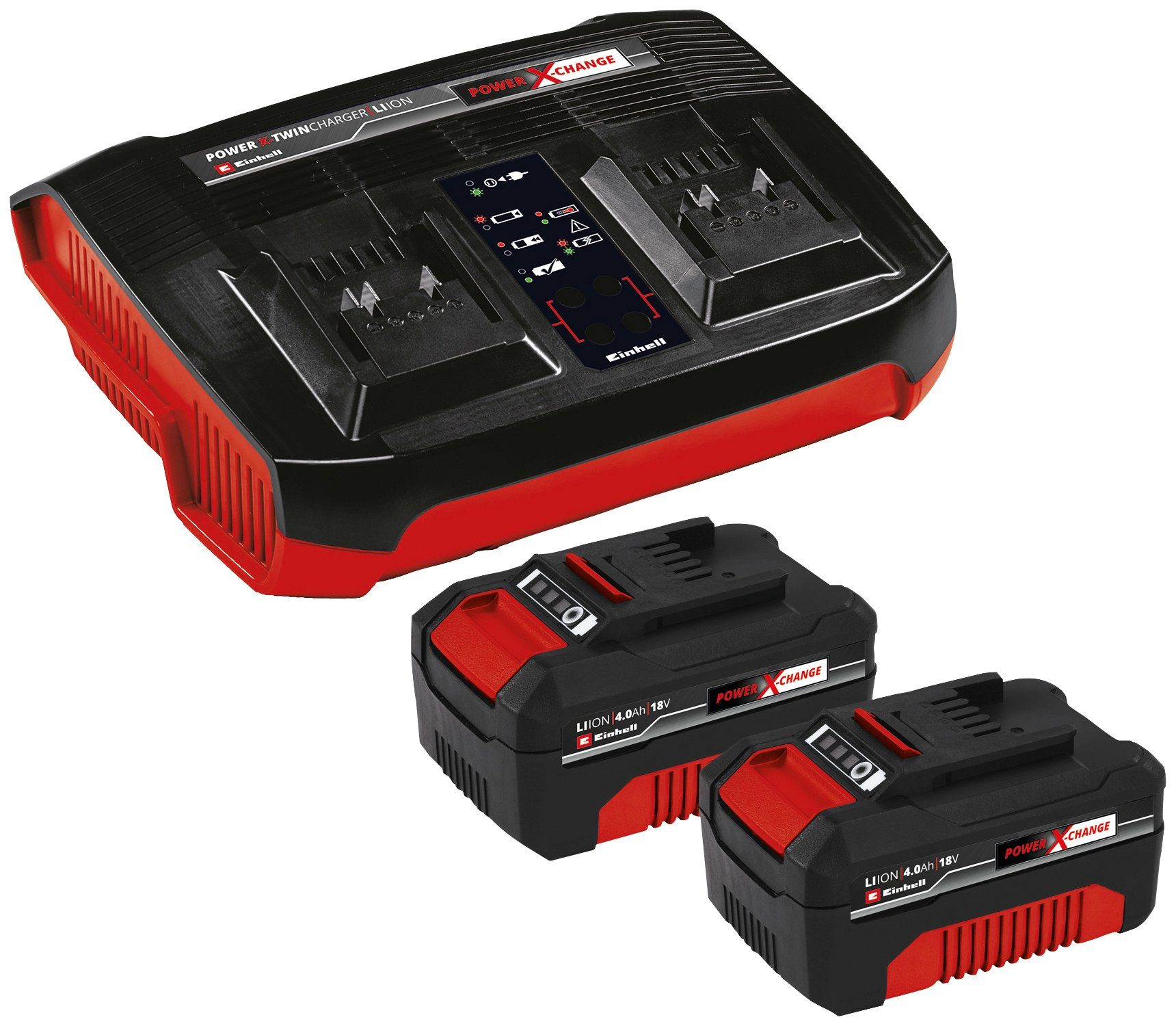 Einhell »PXC-Starter-Kit« Akku Starter-Set (2 St), 18 V, 4 Ah, inkl. Ladegerät
