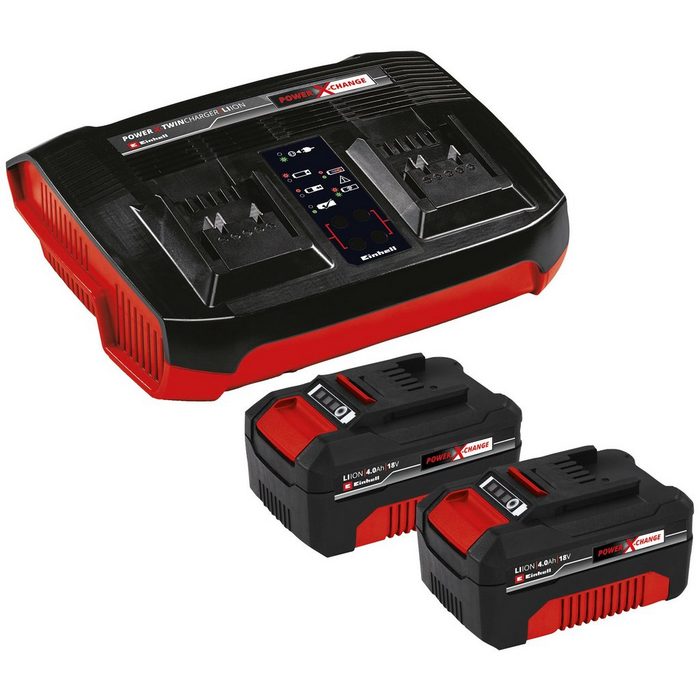 Einhell PXC-Starter-Kit 2x 4 0Ah & Twincharger Kit Akku (18 0 V)