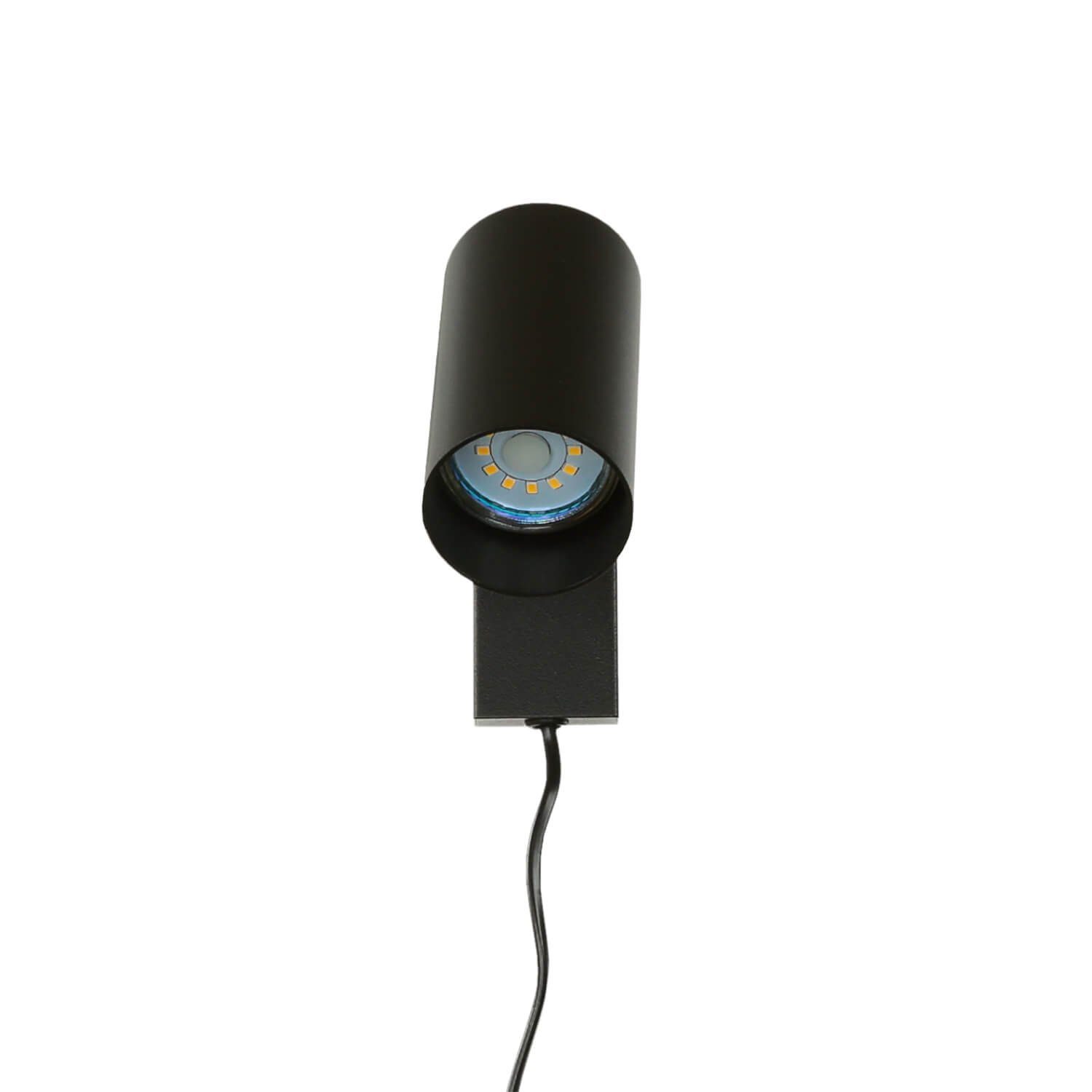 verstellbar Schalter Spot Wandstrahler Leuchtmittel, mit Schwarz Wandlampe ohne COLENE, Licht-Erlebnisse