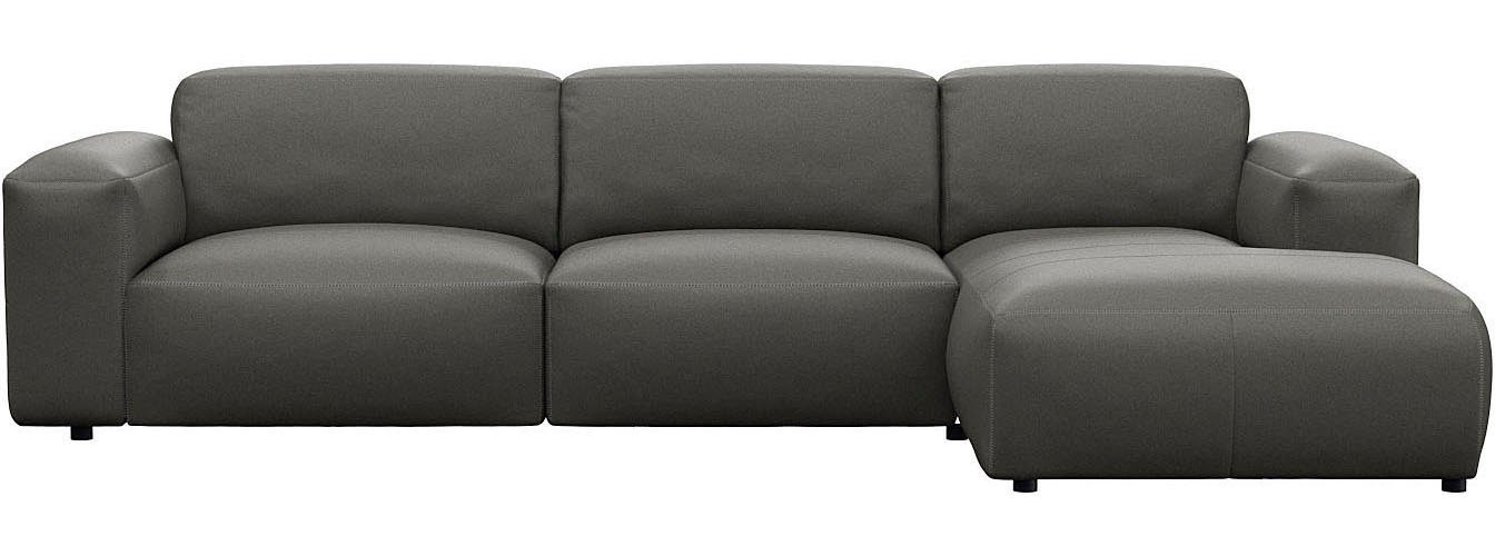 FLEXLUX Ecksofa Lucera bequem und komfortabel durch hochwertigen Sitzaufbau, L.Form, modern & anschmiegsam, Kaltschaum, Stahl-Wellenunterfederung