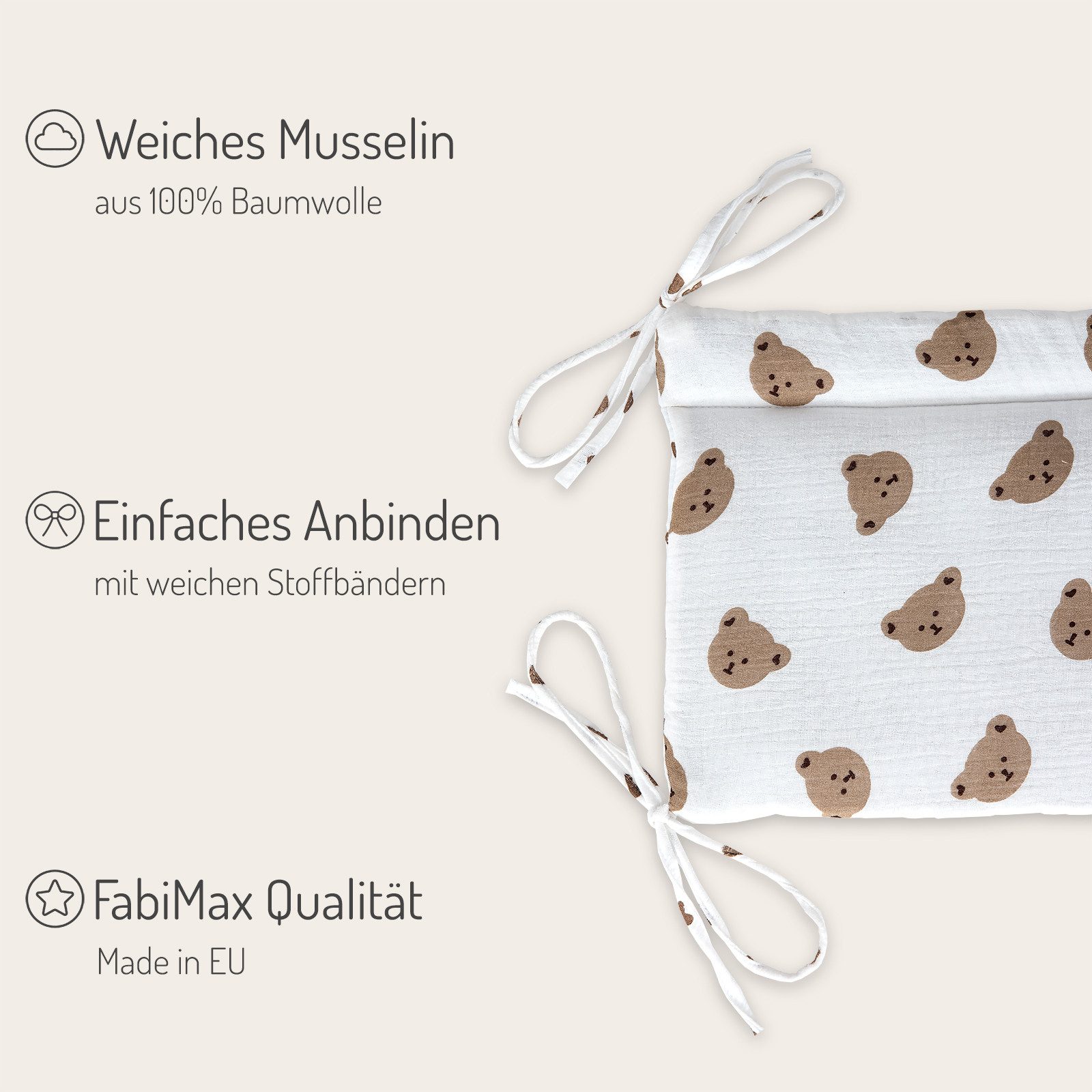 FabiMax Beistellbett Babybett Boxspring klar lackiert, günstig online kaufen