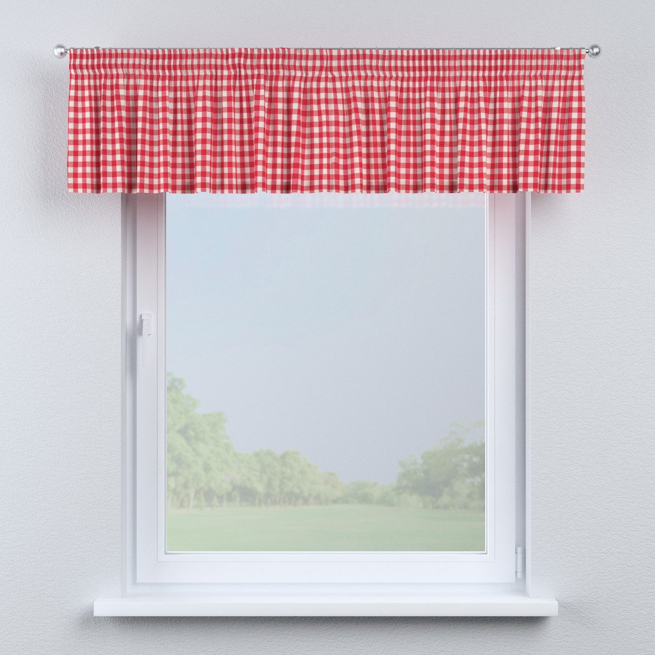 Dekoria Vorhang mit Kräuselband 130 x 40 cm, Quadro – Bild 2 von 3