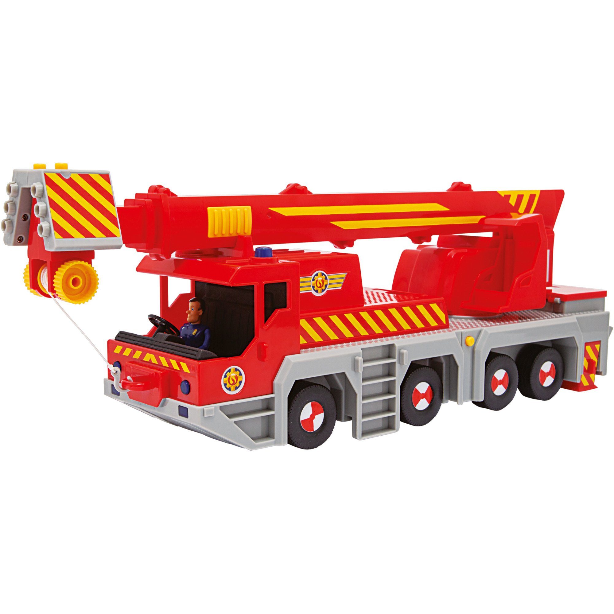 SIMBA Spielzeug-LKW Simba Feuerwehrmann Sam 2-in -1 Rettungskran