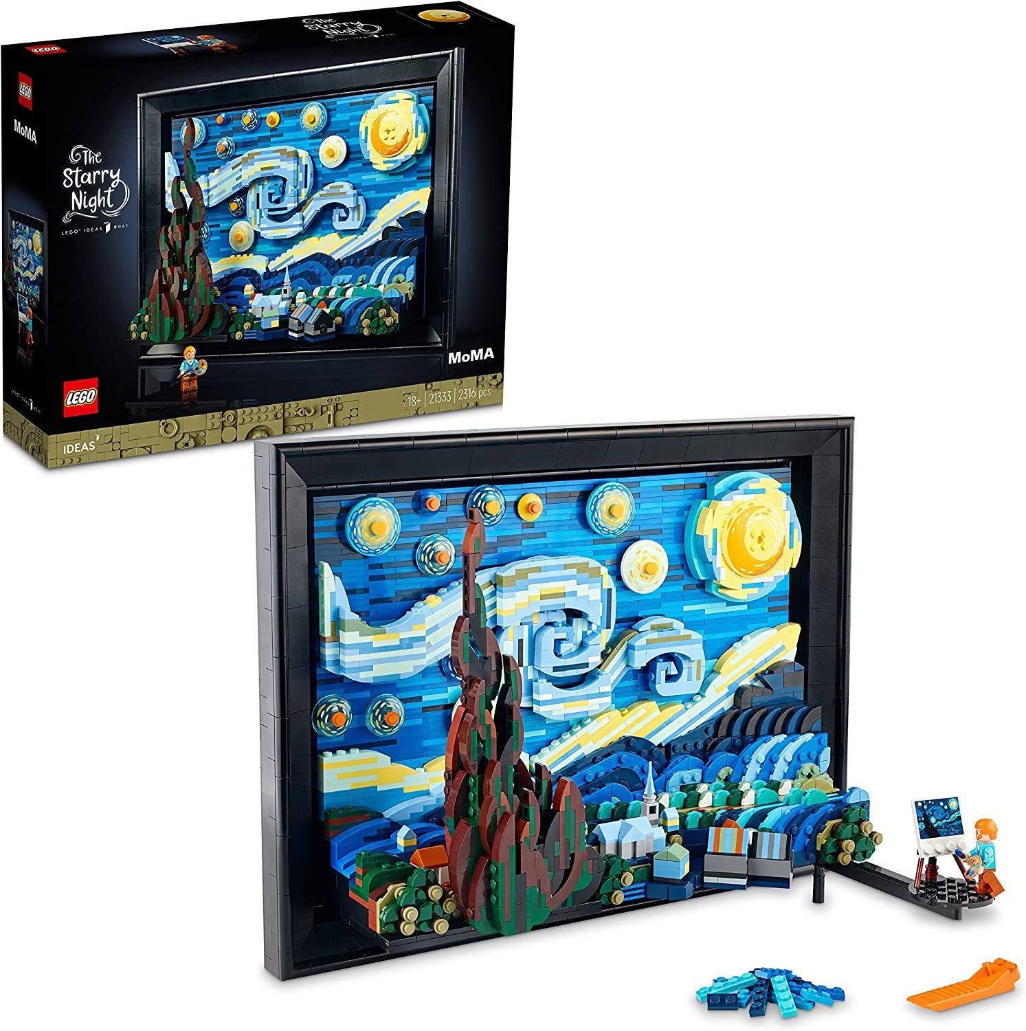 LEGO® Ideas 21333 Vincent van Gogh - Ster­nen­nacht 21333 Spielbausteine, (2316 St)