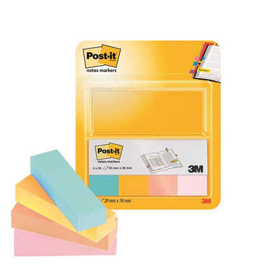 Post-it® Formularblock Post-it Pagemarker aus Papier, 20 x 38 mm, Ultrafarben