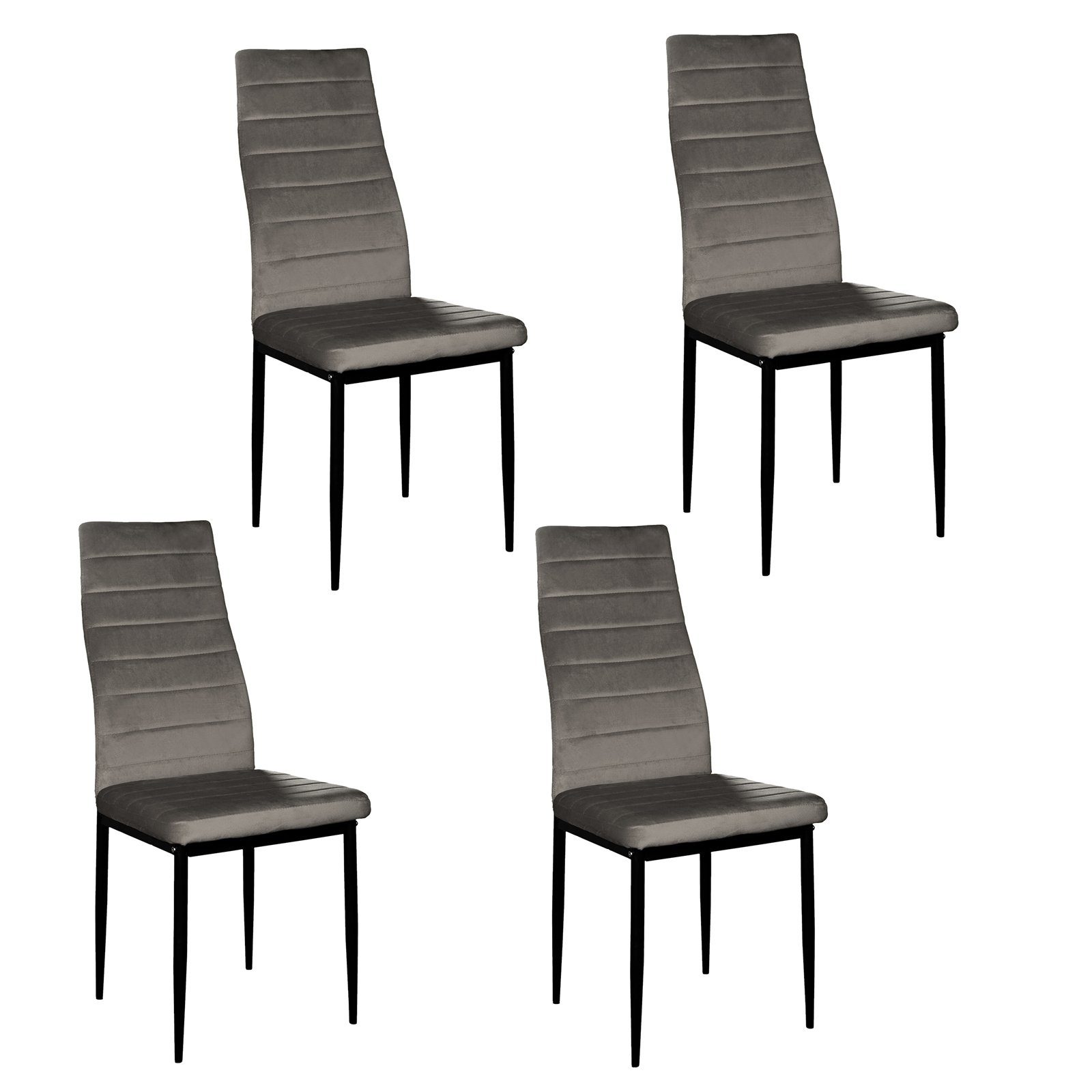 HTI-Living Esszimmerstuhl Stuhl Memphis Velvet Grau günstig online kaufen