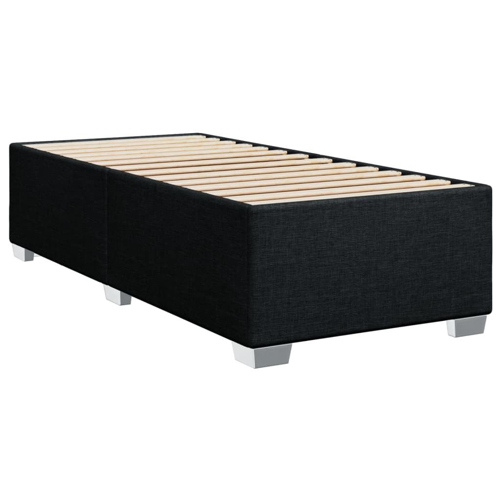 vidaXL Bett Bettgestell ohne Matratze Schwarz 90x200 cm Stoff