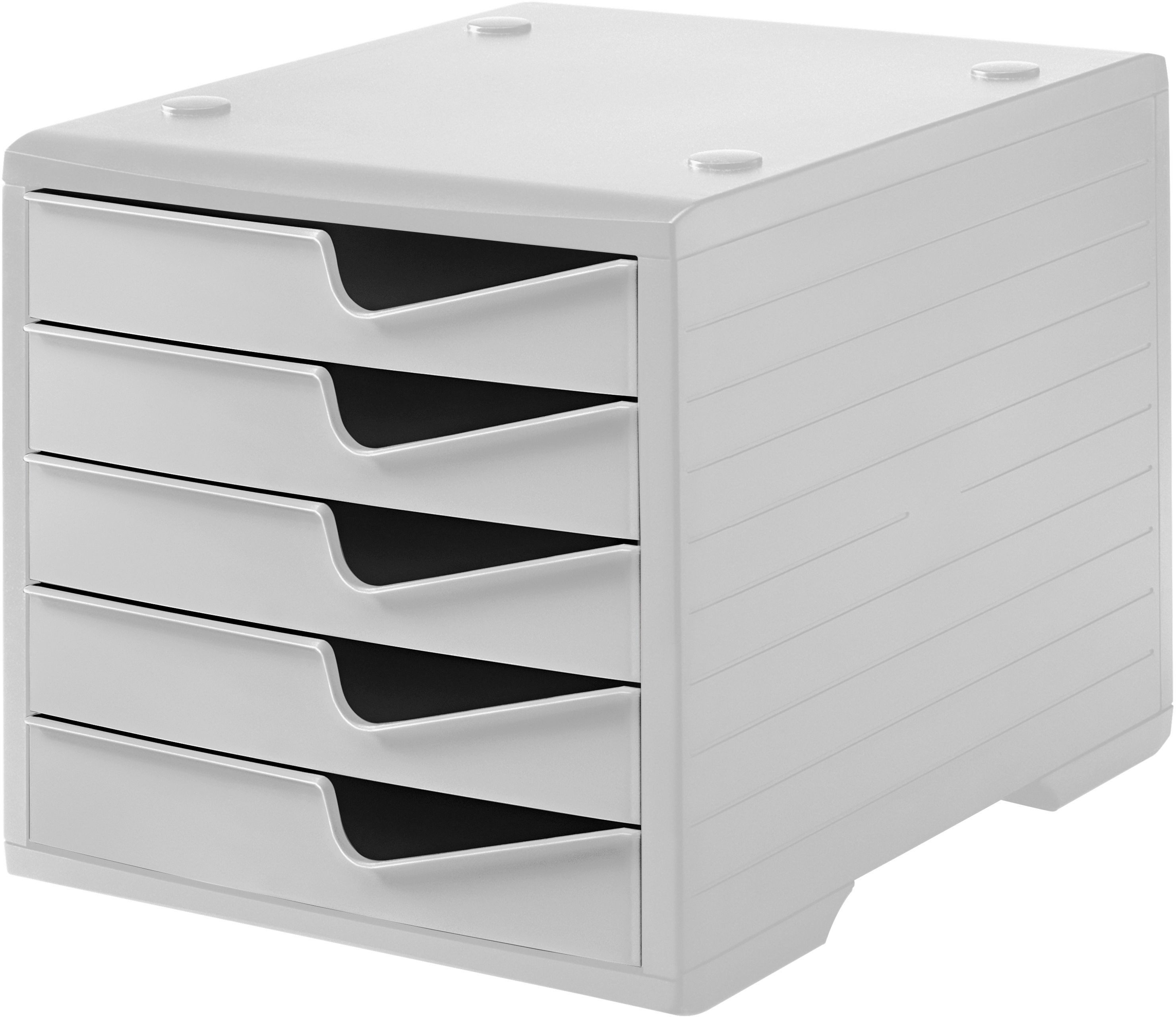 Organizer Schubladenbox styroswingbox 5 Schübe grau/grau