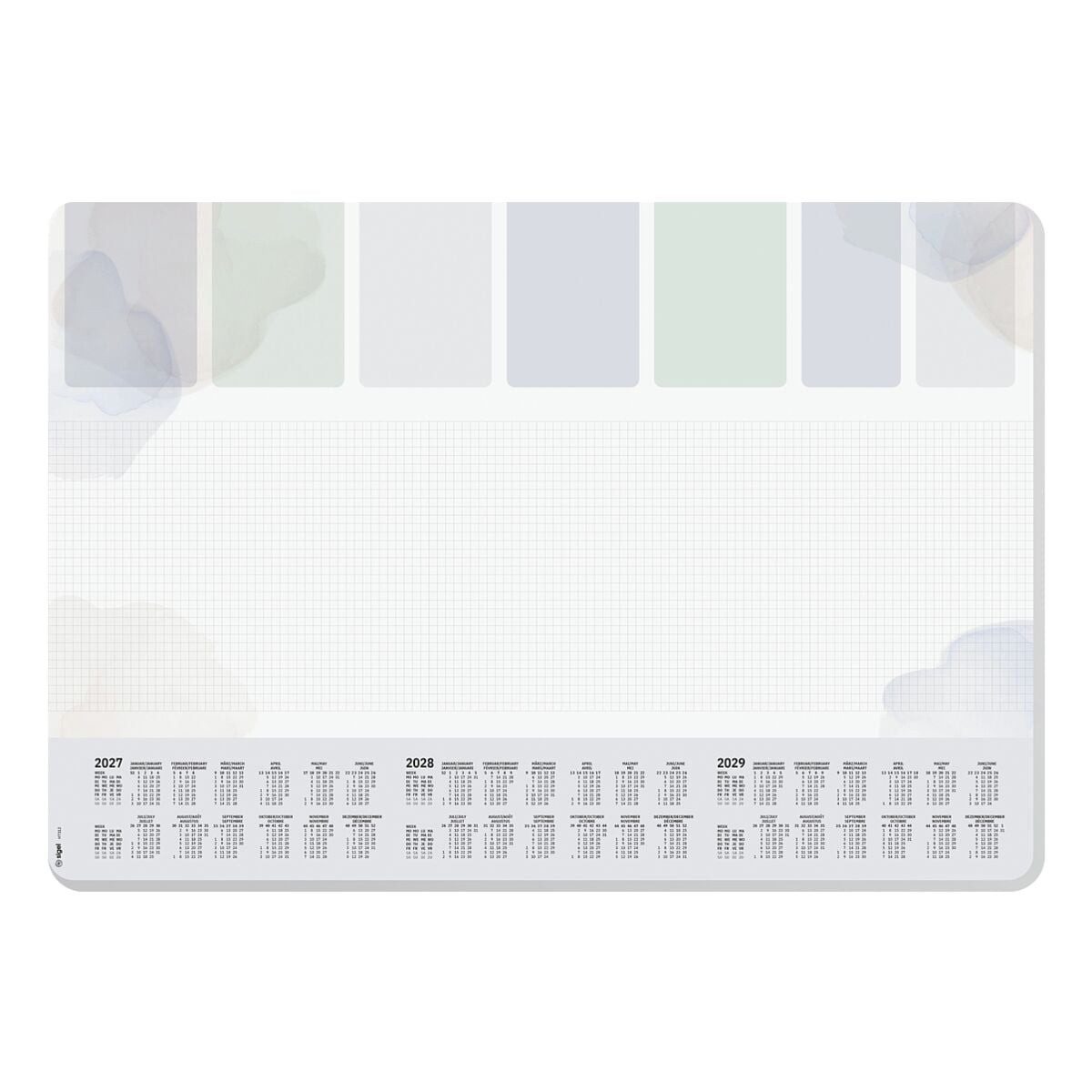 Sigel Schreibtischunterlage Pastel Planner