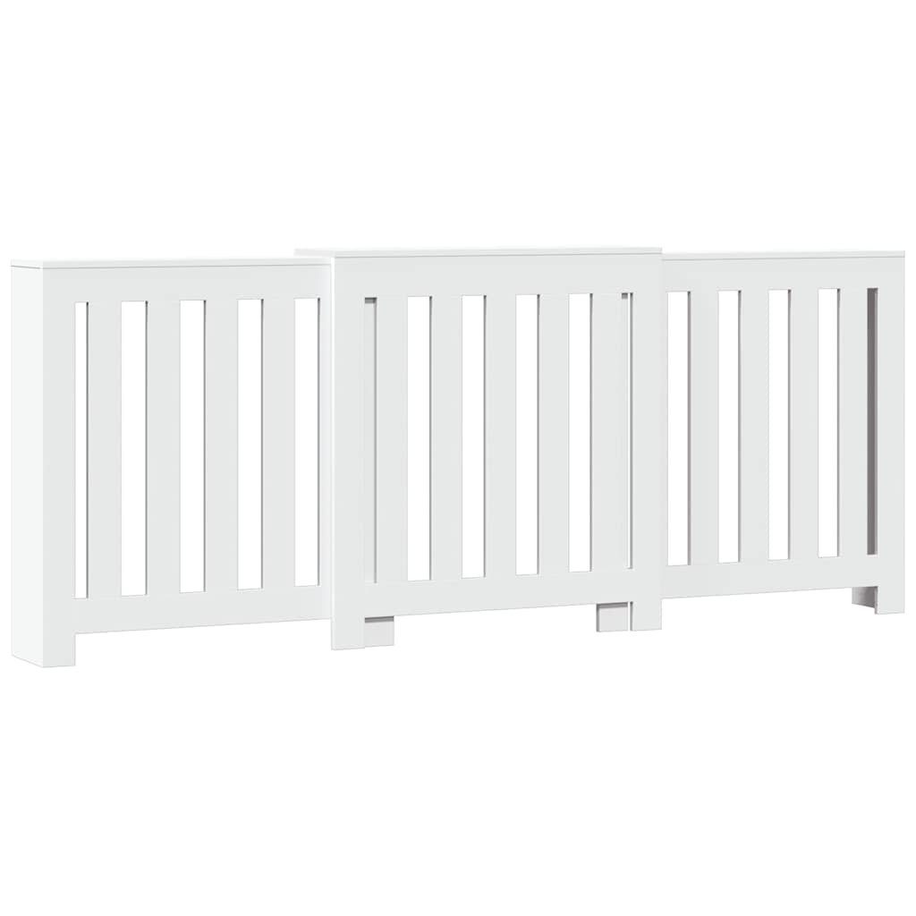 vidaXL Heizkörper Heizkörperabdeckung Weiß 205 x 21,5 x 83,5 cm Holzwerkstoff