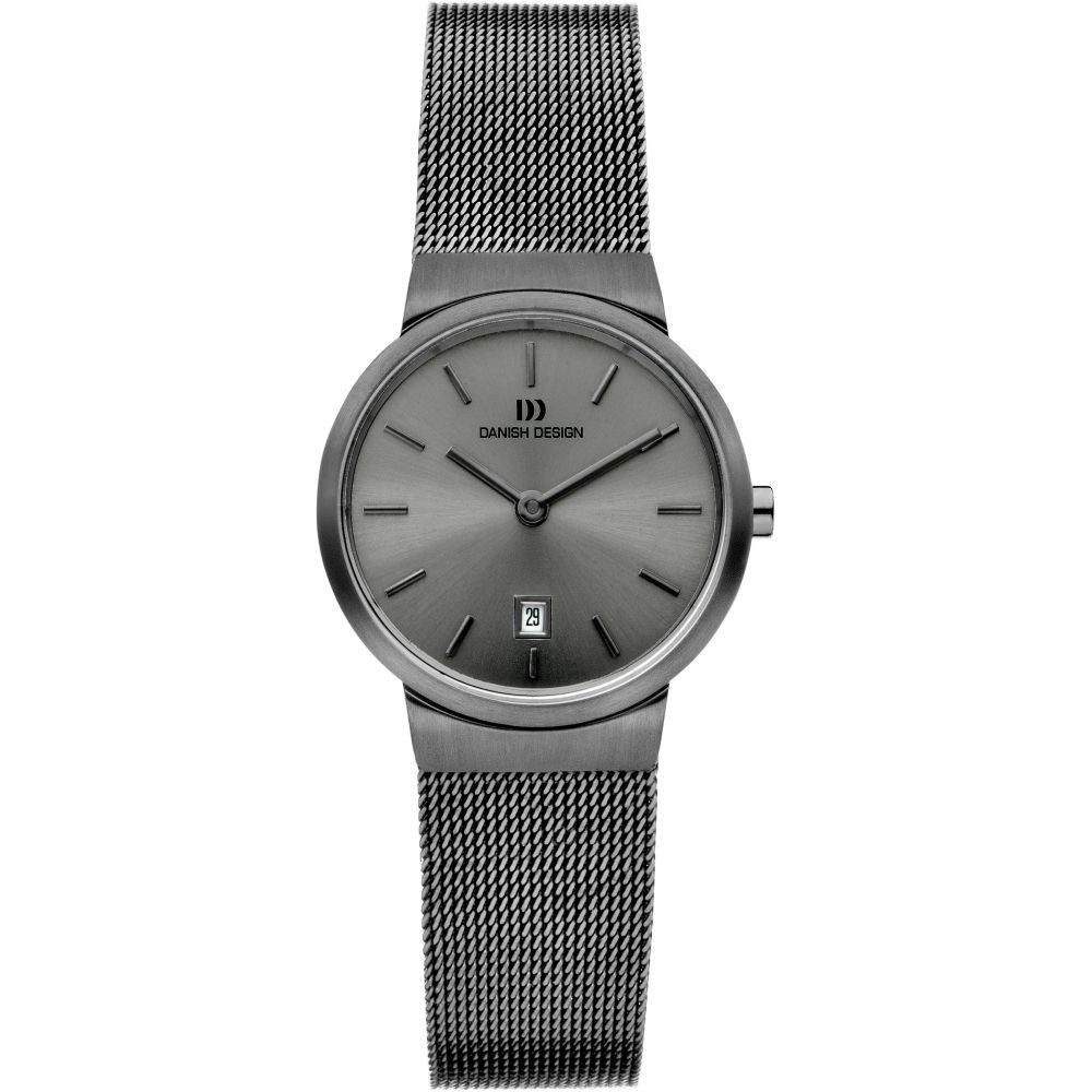 Danish Design Quarzuhr DANISH DESIGN Damen Armbanduhr TÄGE IV64Q971 grau D.28mm Milanaiseband
