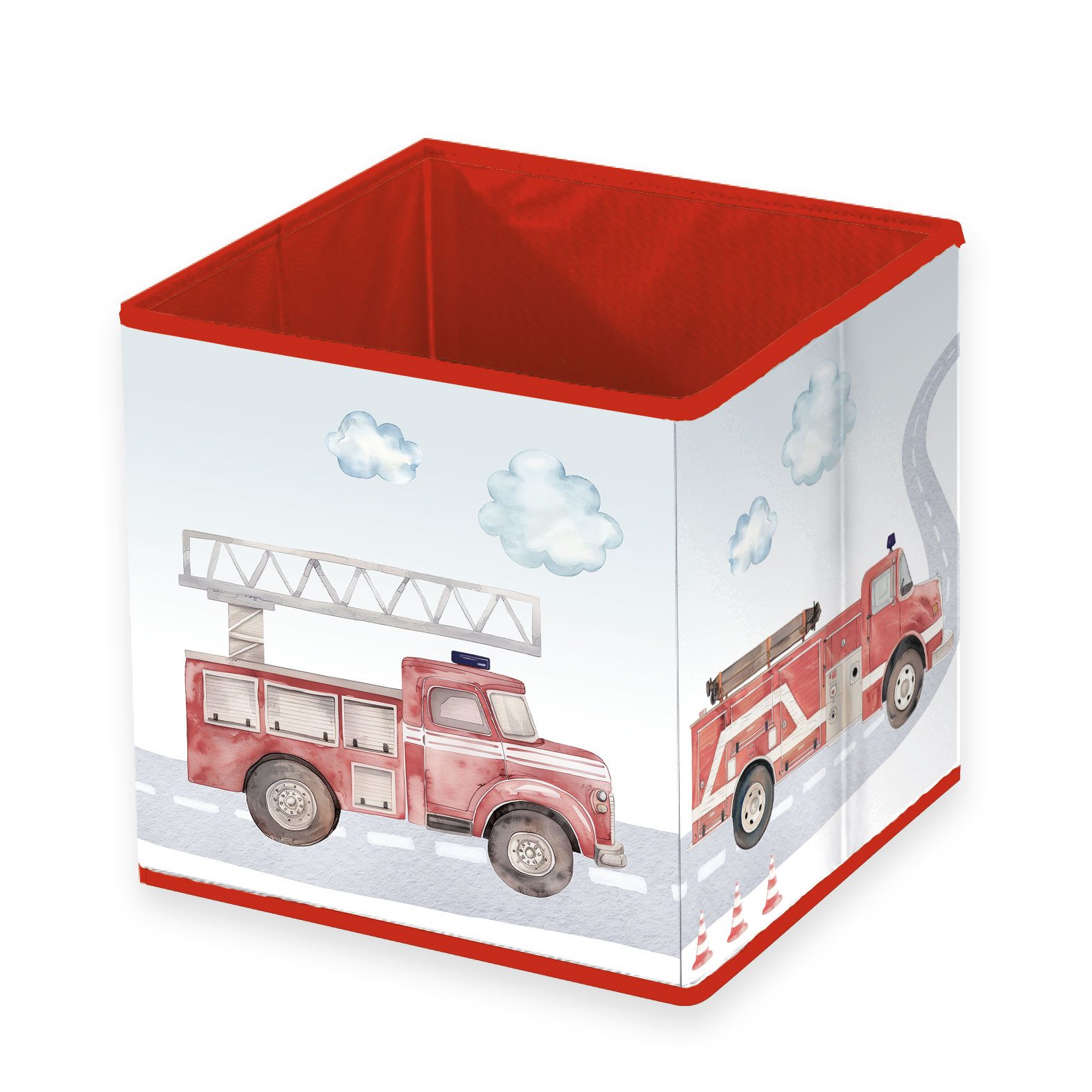Baby Best Aufbewahrungsbox ‘Feuerwehr’ – 30x30x30 cm, faltbar