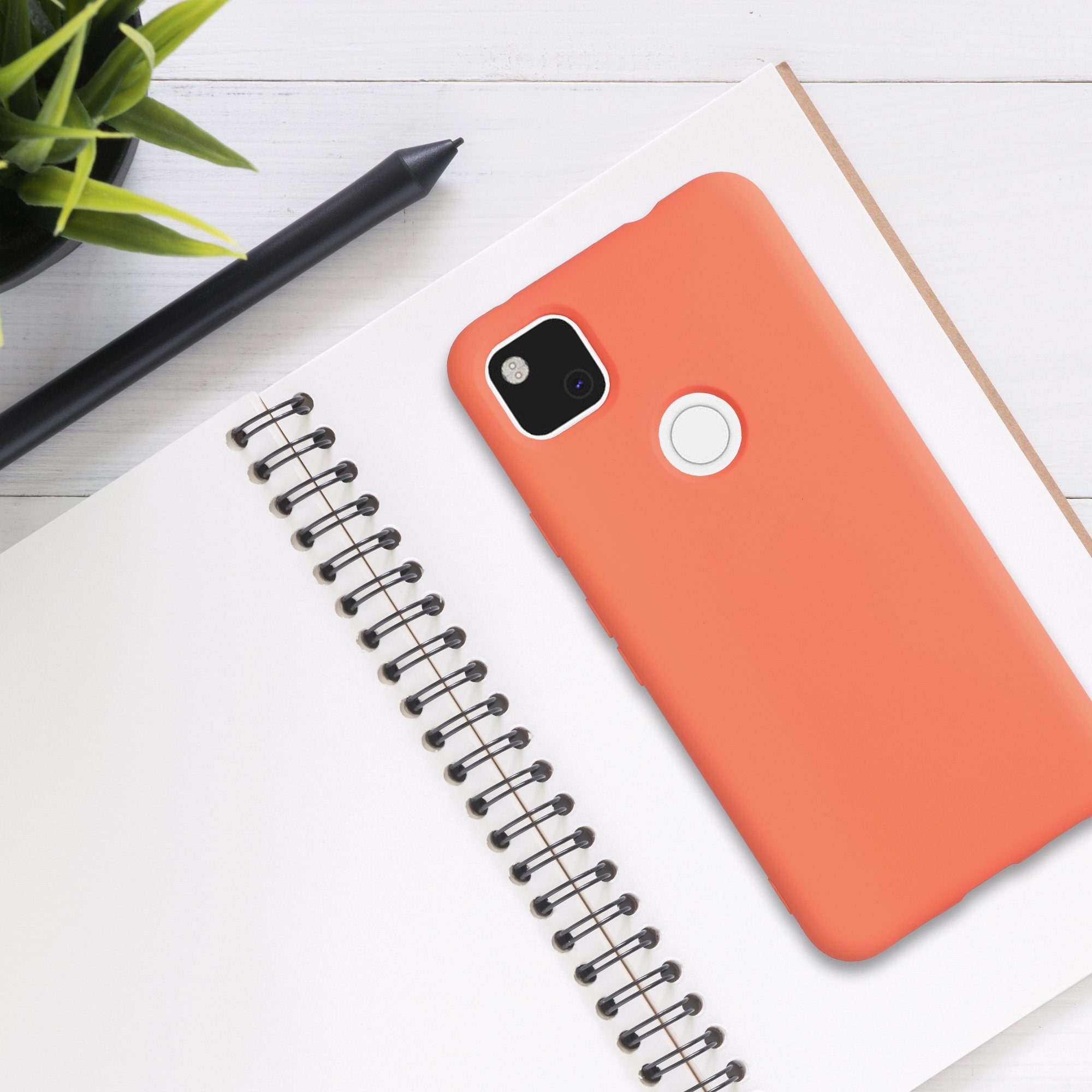 kwmobile Handyhülle Slim Case für Google Pixel 4a, Hülle Silikon Handy - Handyhülle gummiert