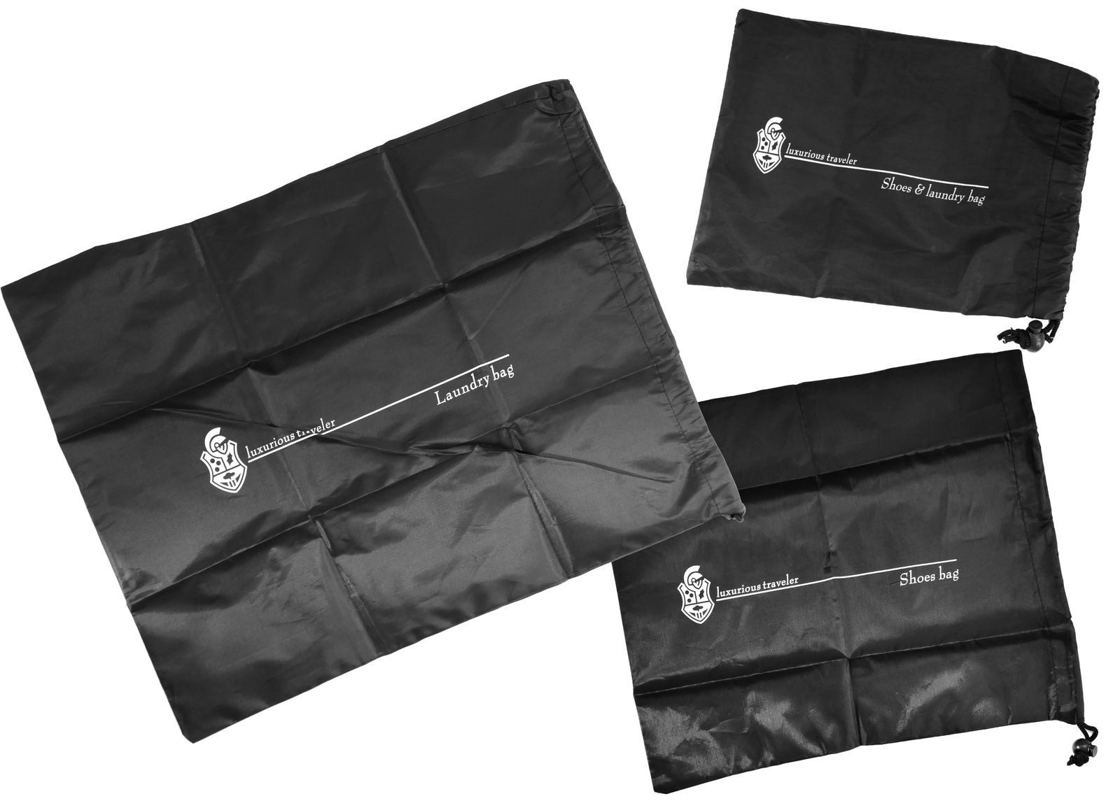 Reisetasche 3er Set Reisebeutel Wäschesäcke Schuhbeutel Kofferbeutel Packtasche Pa