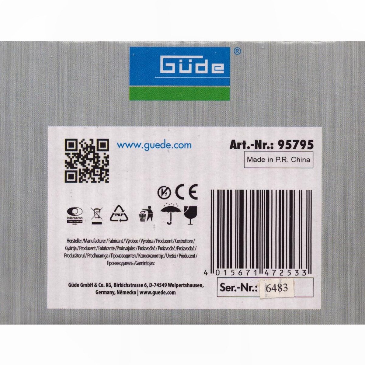 Güde Güde Ladegerät 2,2 A/18 L - 95795 für Akkupack 1,5AH / 18 AP 95790 Werkzeug-Akku-Ladetechnik