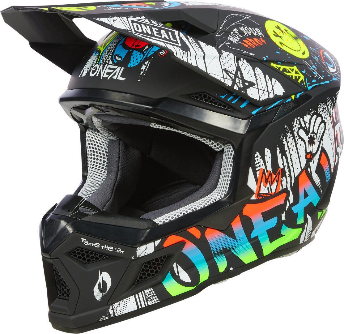 Motorradhelm 3SRS Rancid bunter Kinder Motocross Helm