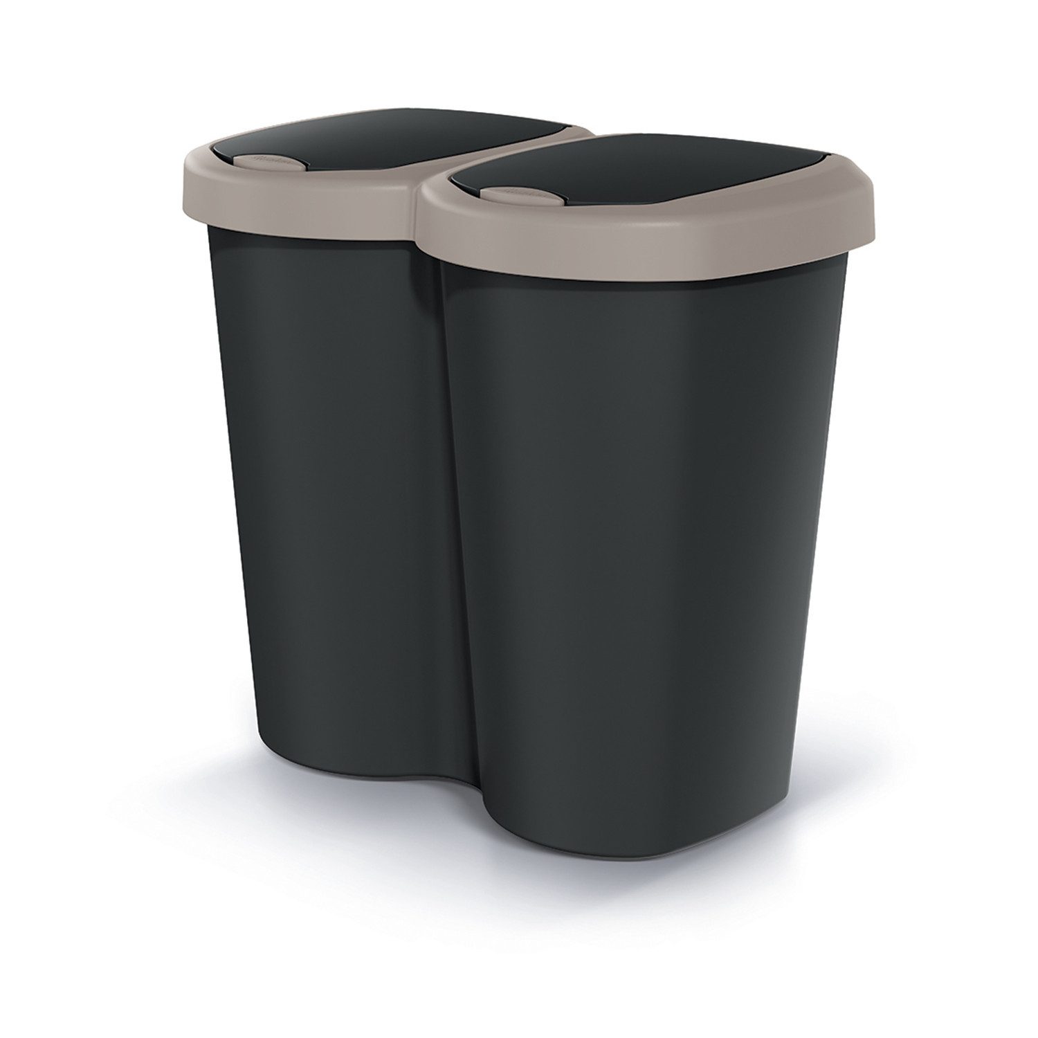 Keden Mülleimer Compacta B Duo 40 L, ein Fach, zwei Deckel