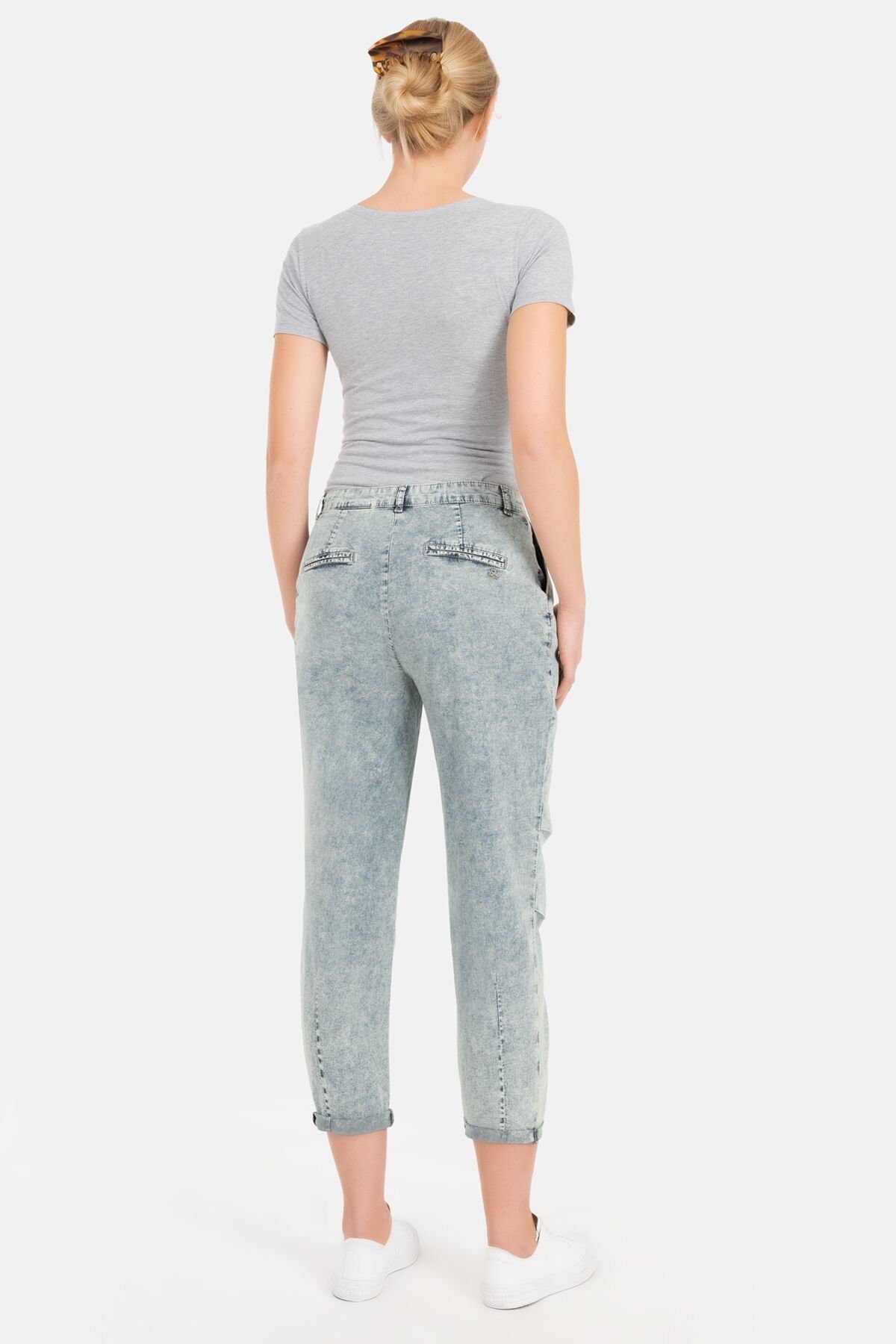 mit SKY Recover BLEACHED Relax-fit-Jeans Bonny Pants aufwendiger Effektwaschung