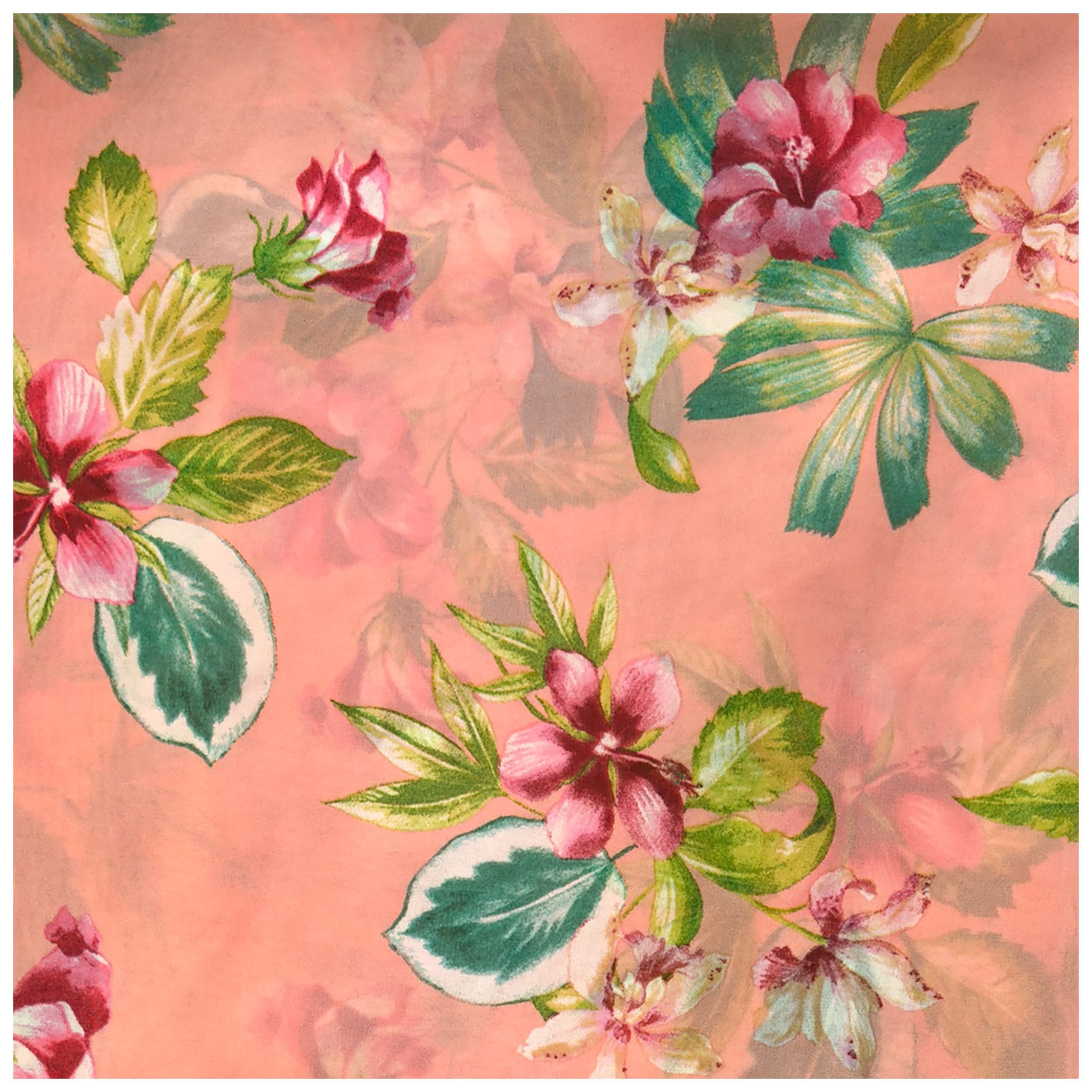 maDDma Stoff Voile-Stoff Blumen ab 1m x 150cm breit Digitaldruck Dekostoff, Blumen 3