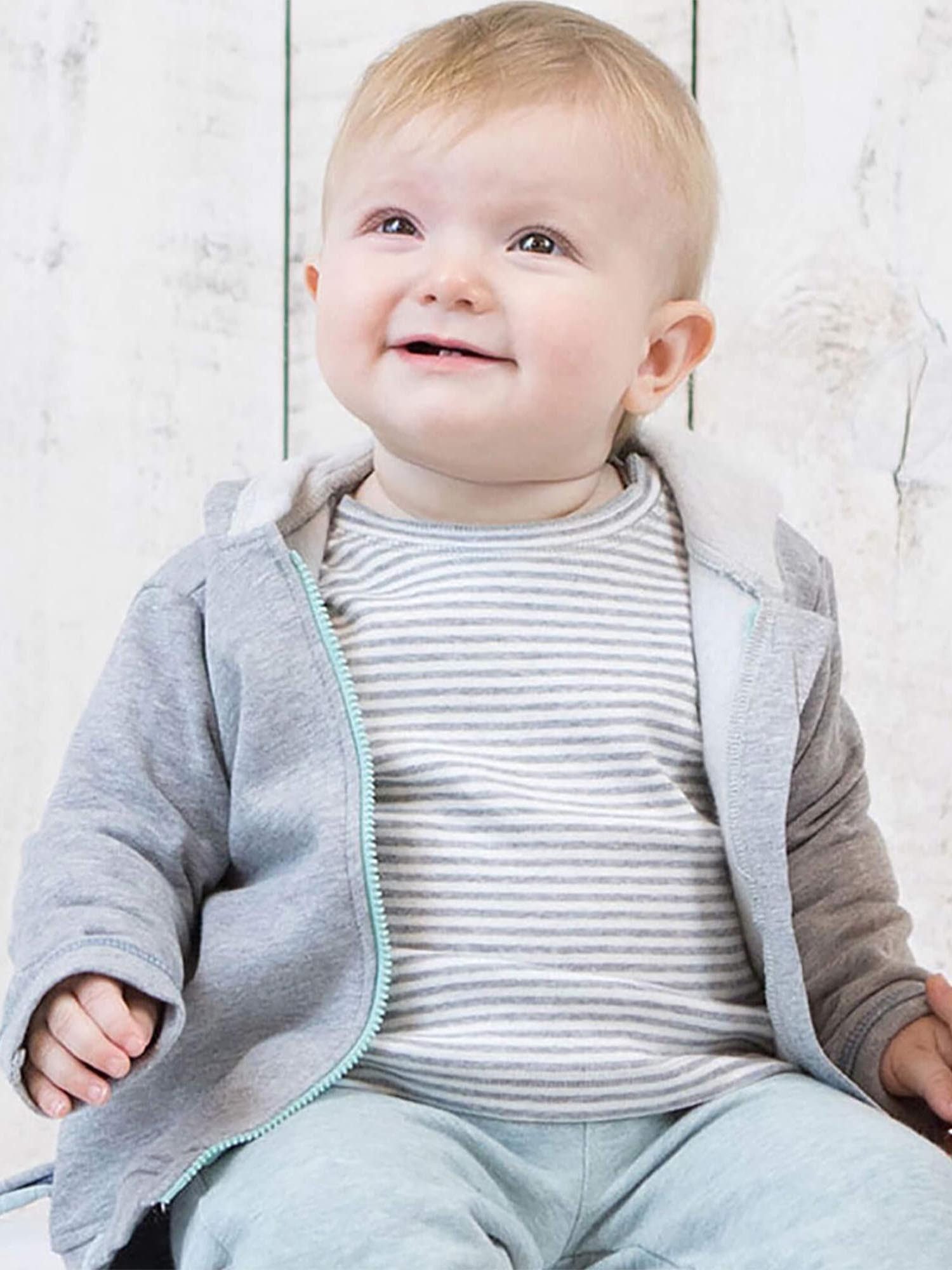 Kapuzenfleecejacke Baby Kapuzen-Sweatjacke aus Bio-Baumwolle