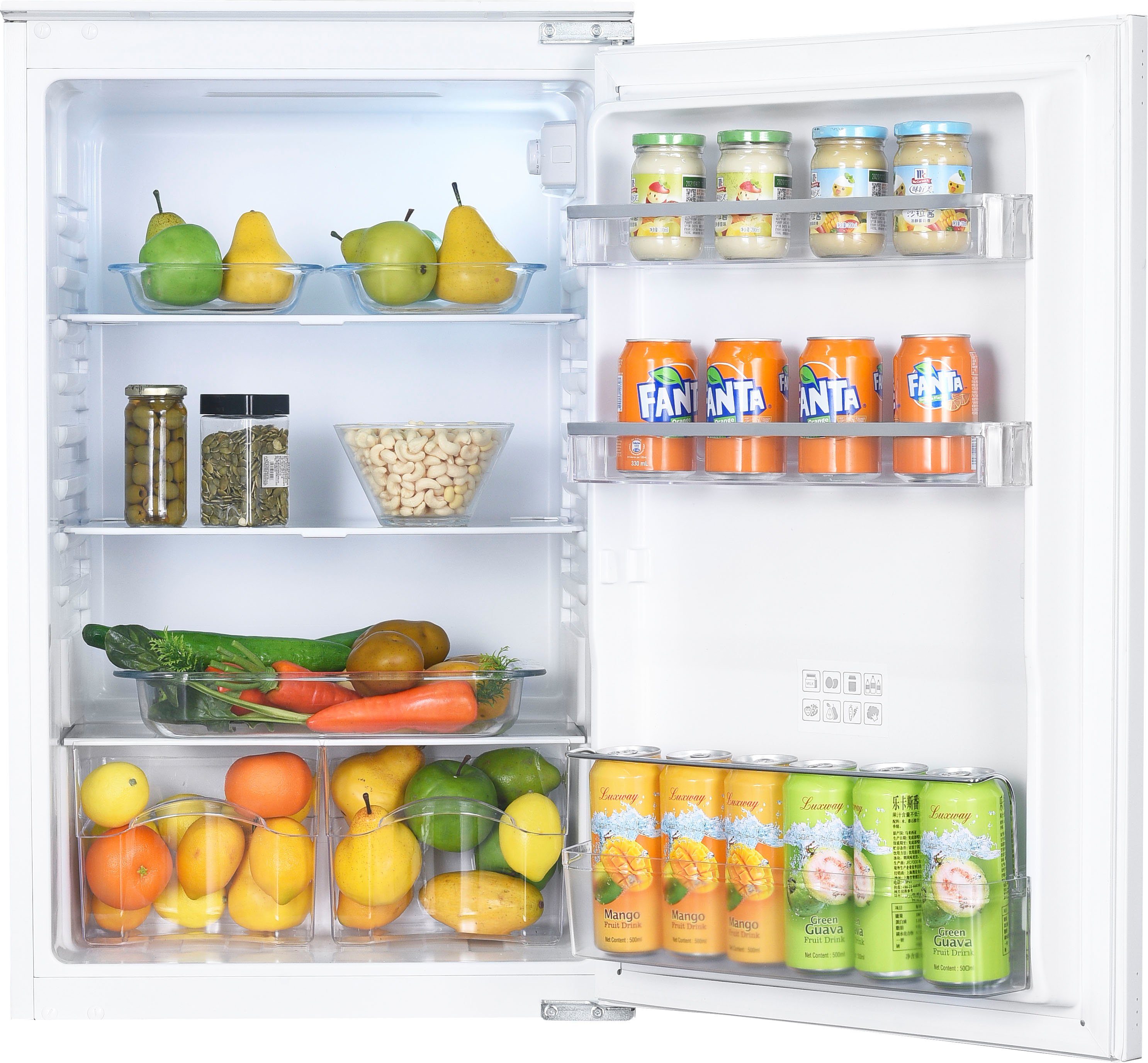 Hanseatic Einbaukühlschrank HEKS8854E, 88 cm hoch, 54 cm breit