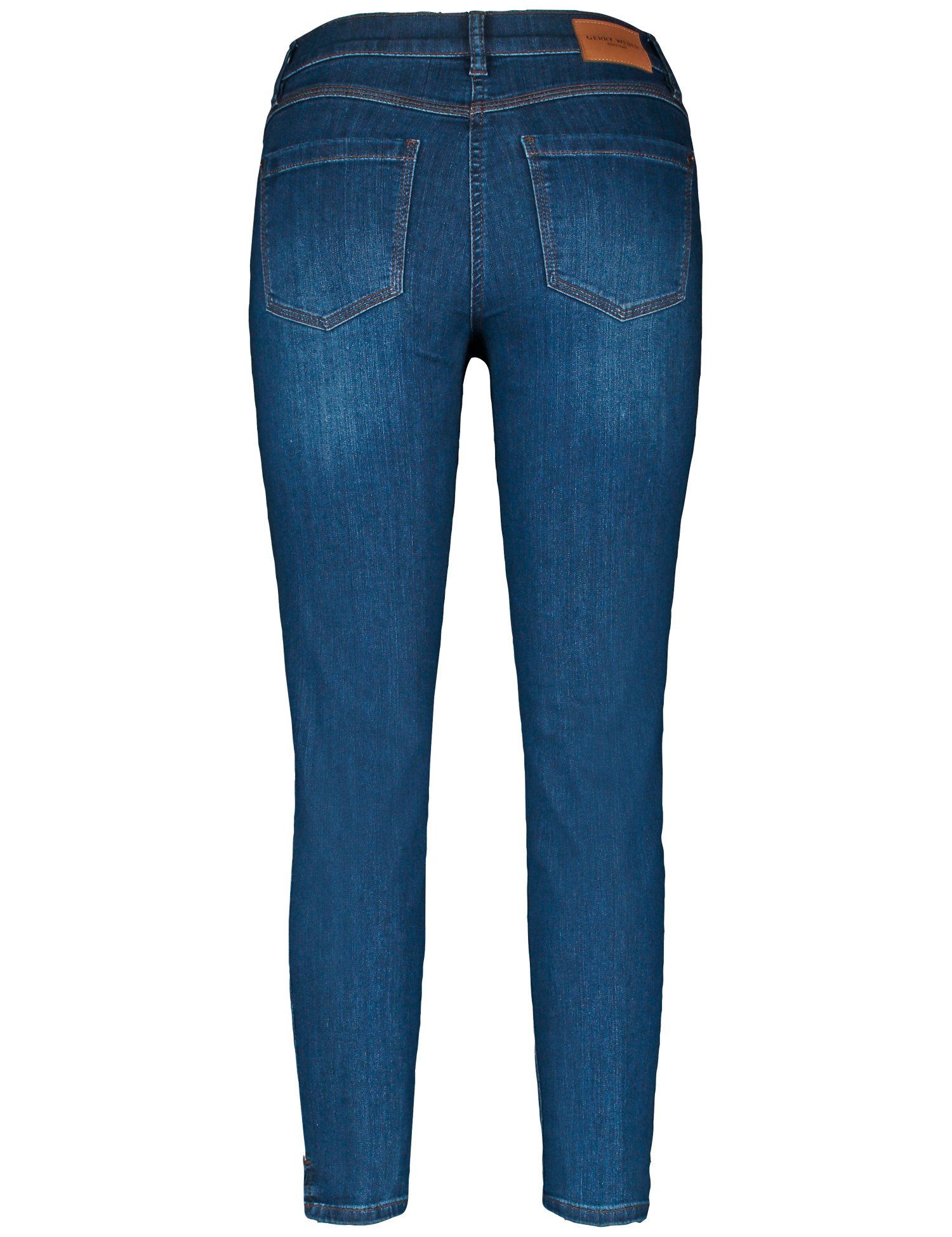 dark use CROPPED mit WEBER Jeans 5-Pocket 7/8-Jeans GERRY denim blue BEST4ME